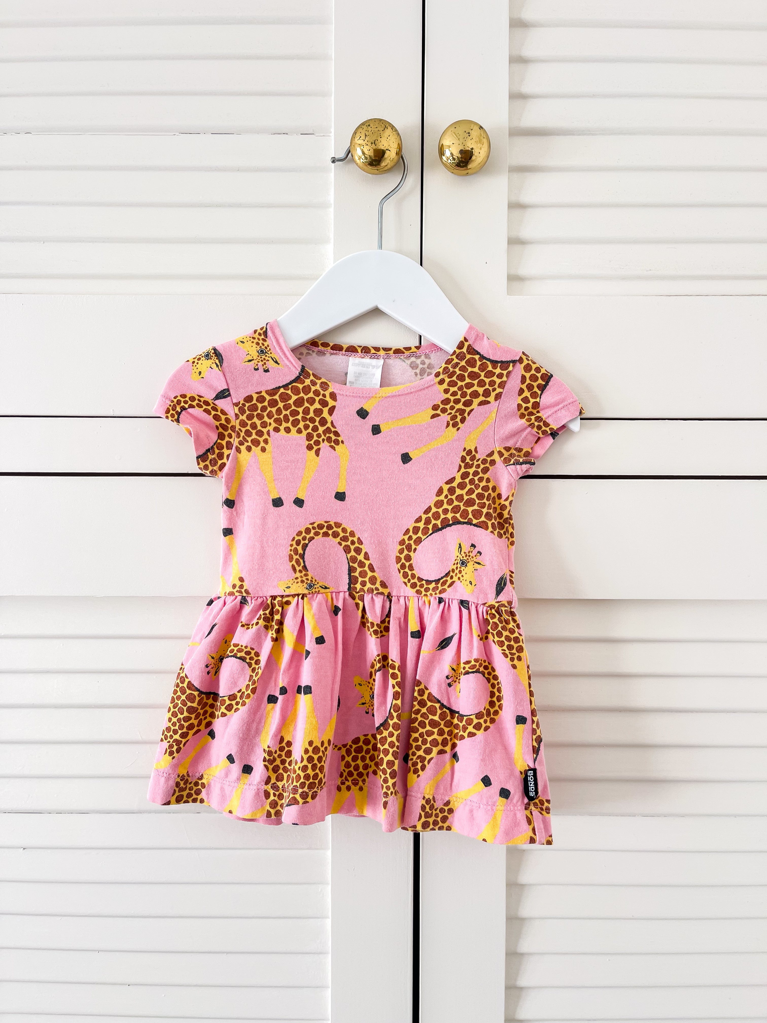 Bonds balletsuit - giraffes (3-6m)