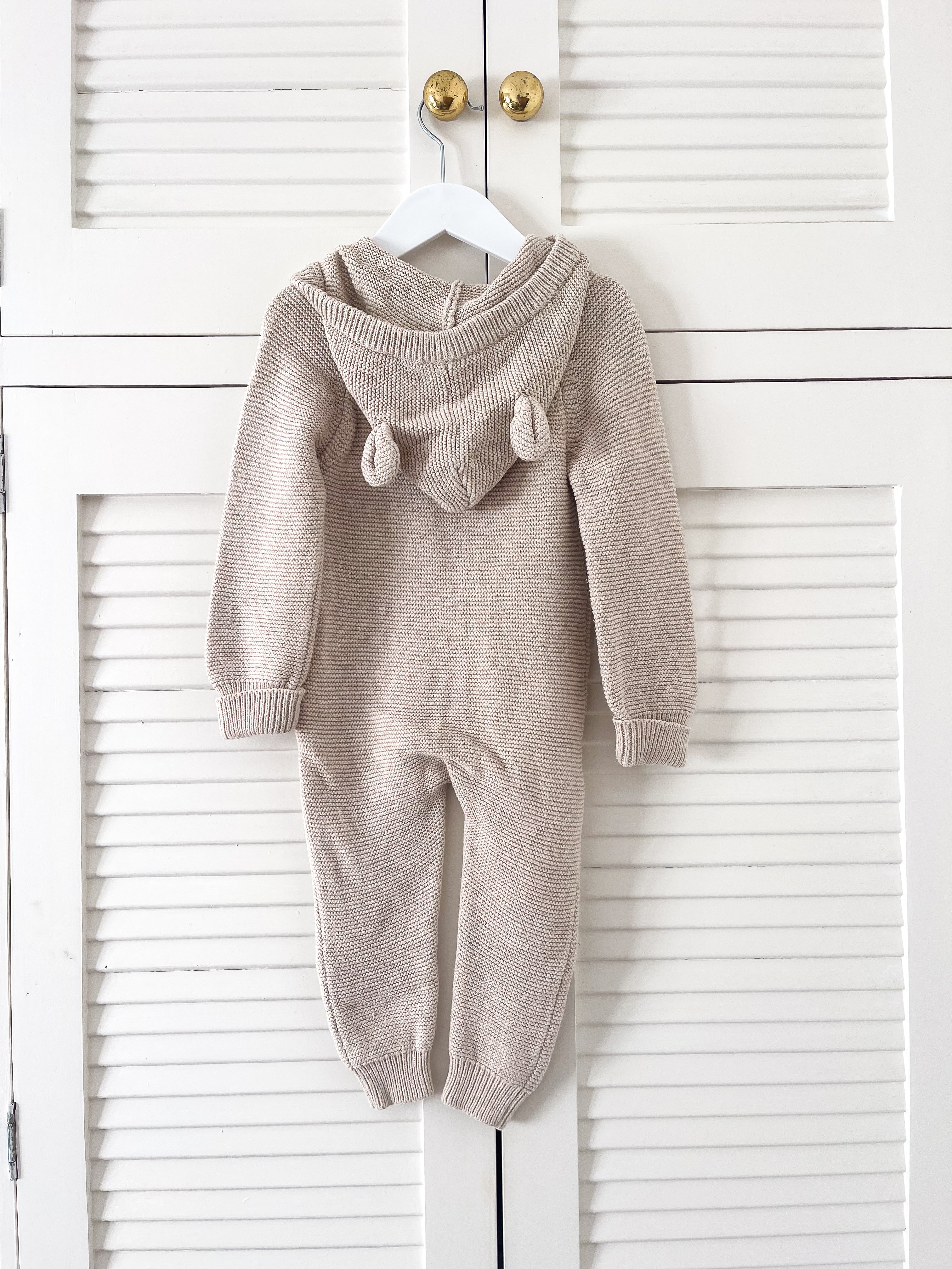 Jamie Kay jack knit playsuit - oatmeal marle (2y)