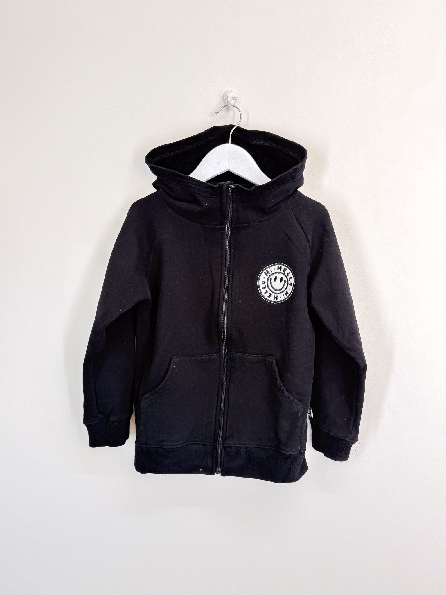 Minti happy furry zip up hoodie (8y)
