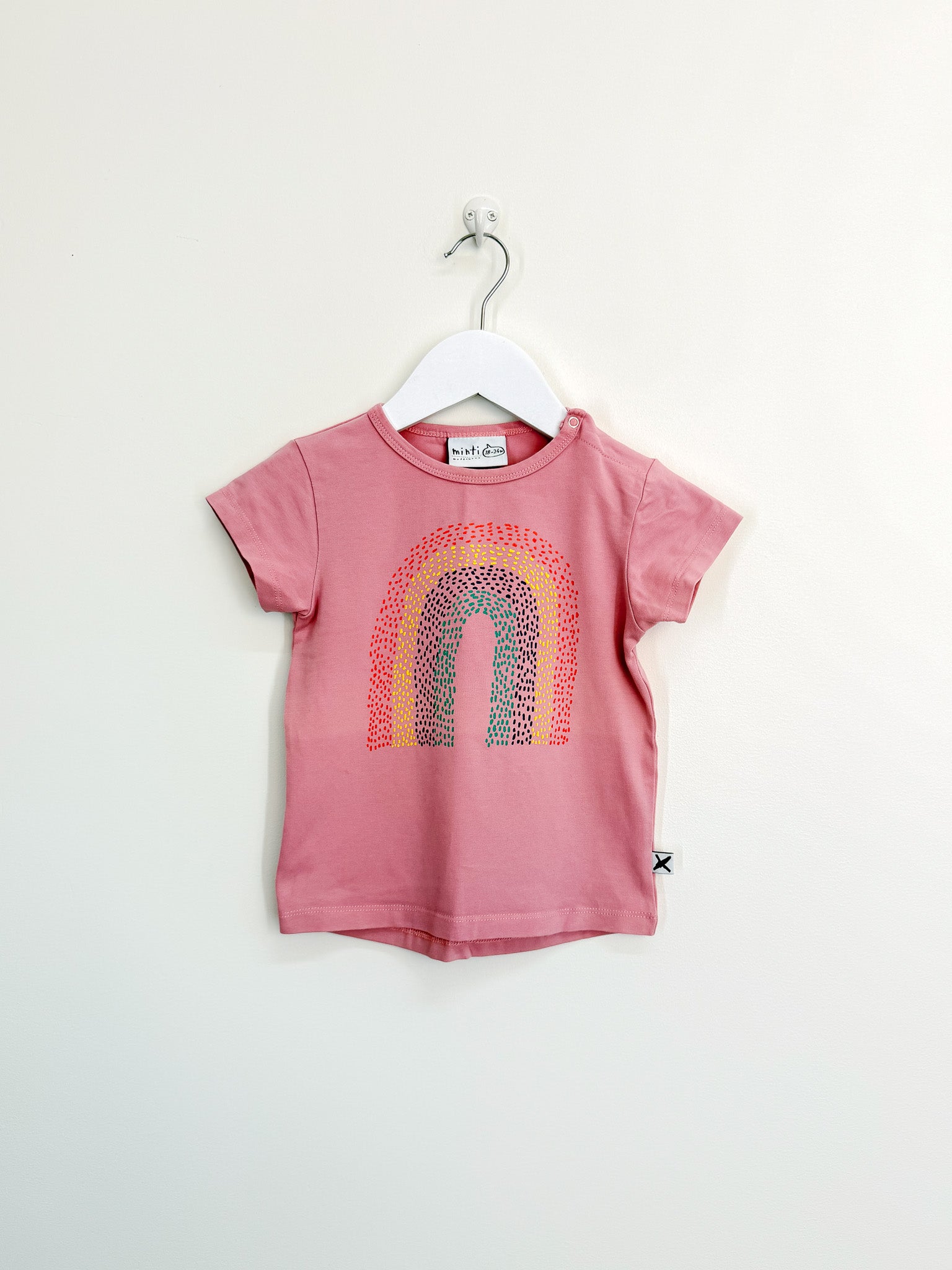 Minti rainbow tee (18-24m)