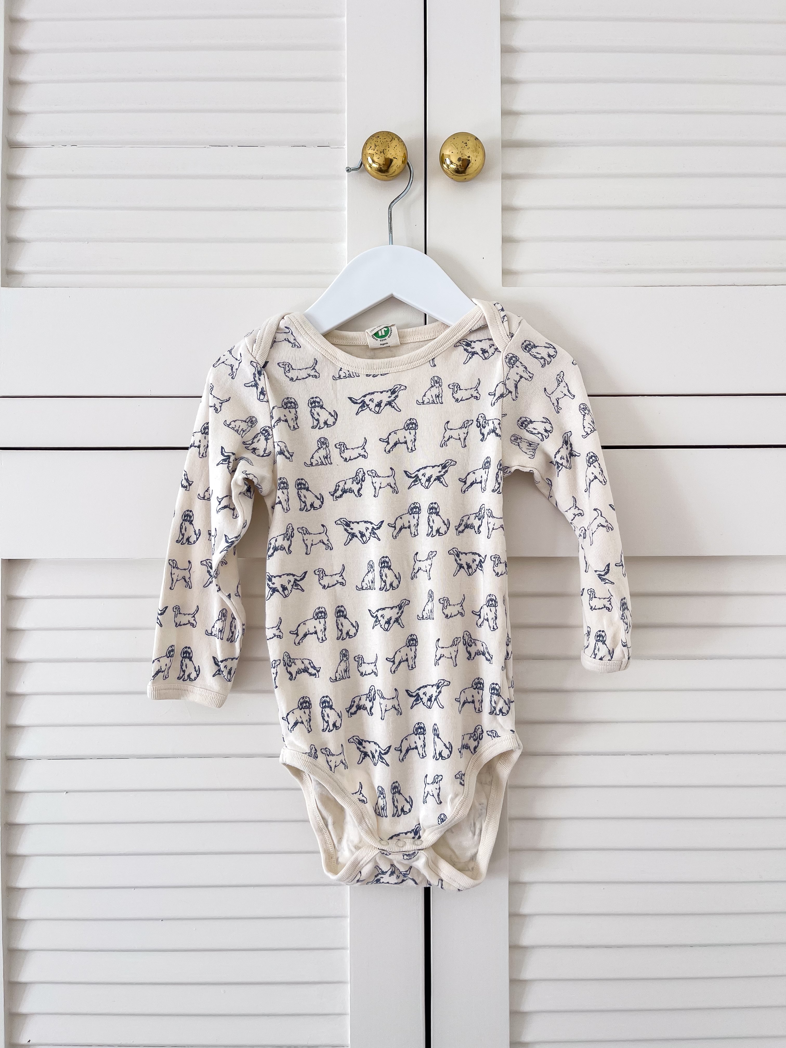 Nature Baby organic bodysuit - dog days (0-3m)