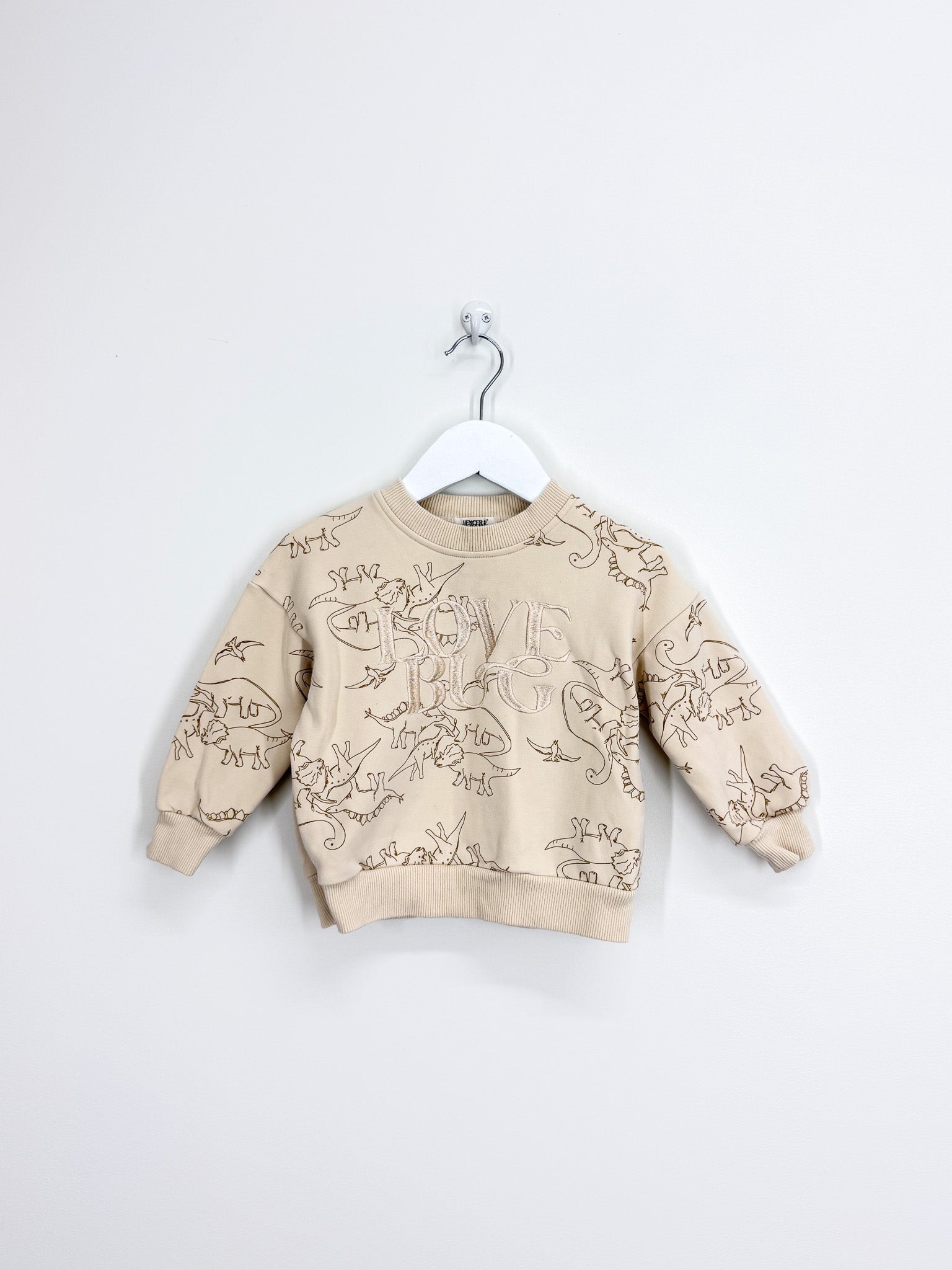 Bencer & Hazelnut love bug dino pullover (1y)