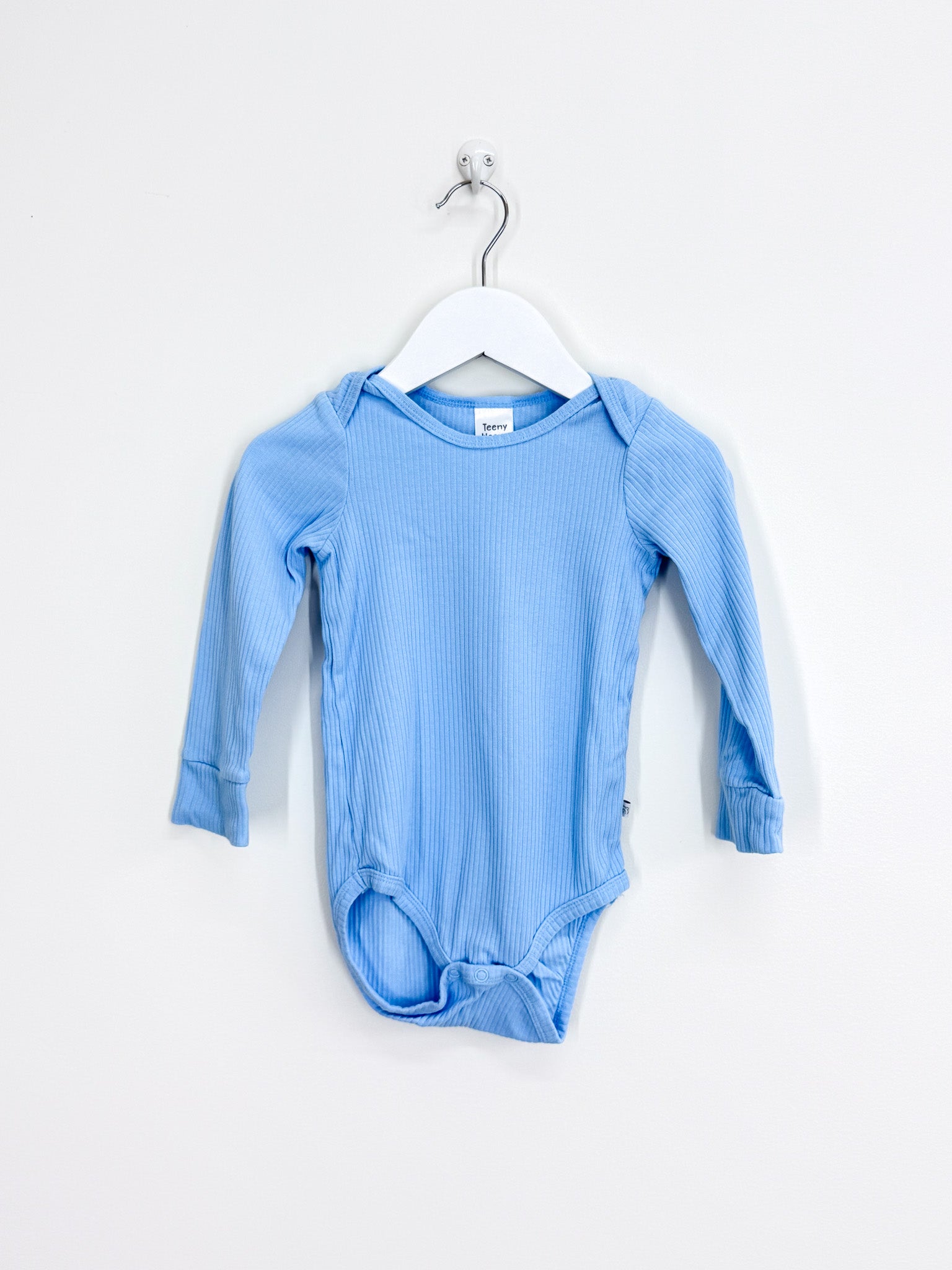Teeny Weeny rib bodysuit - light blue (18-24m)