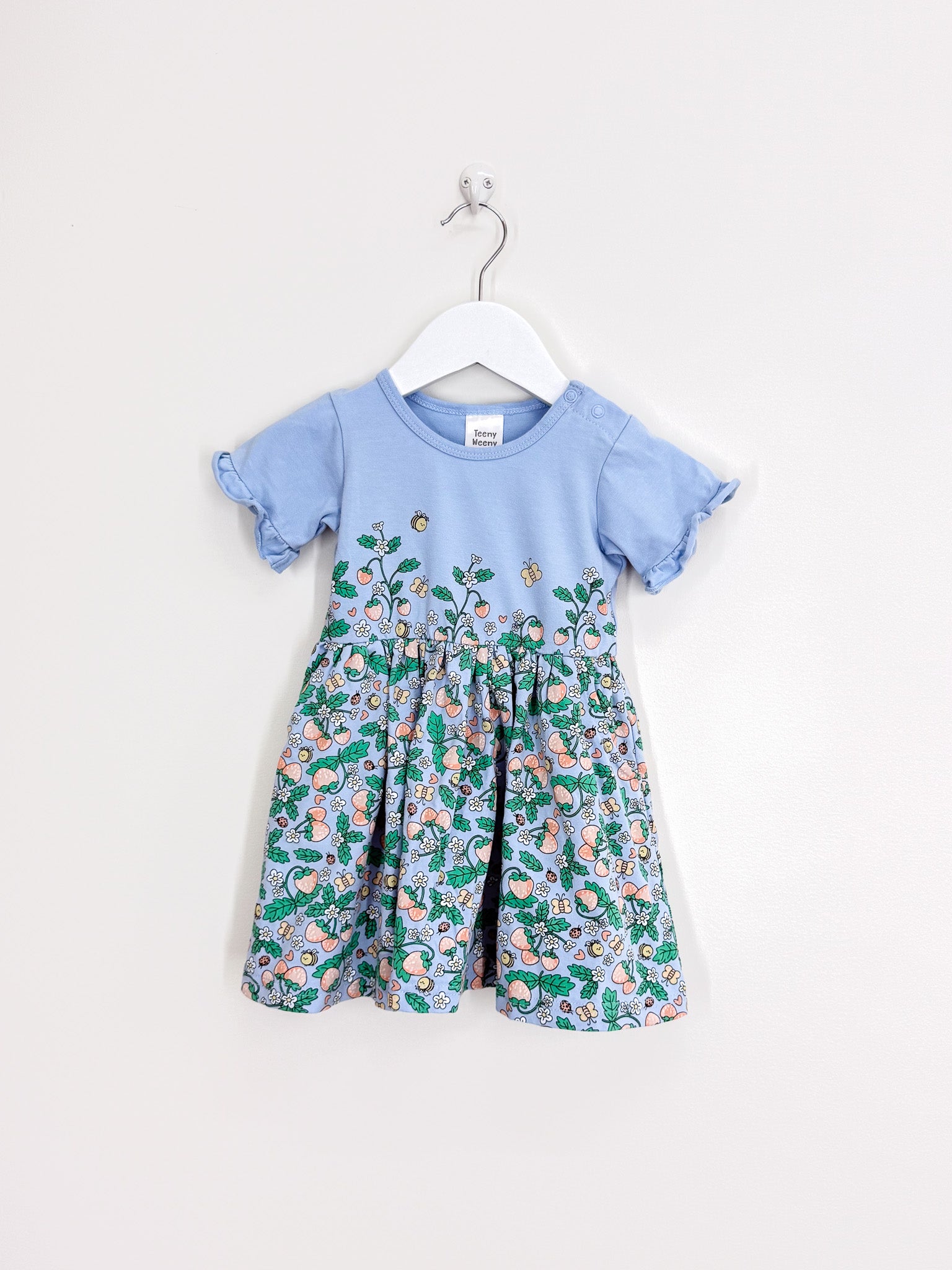 Teeny Weeny strawberry butterfly dress (12-18m)