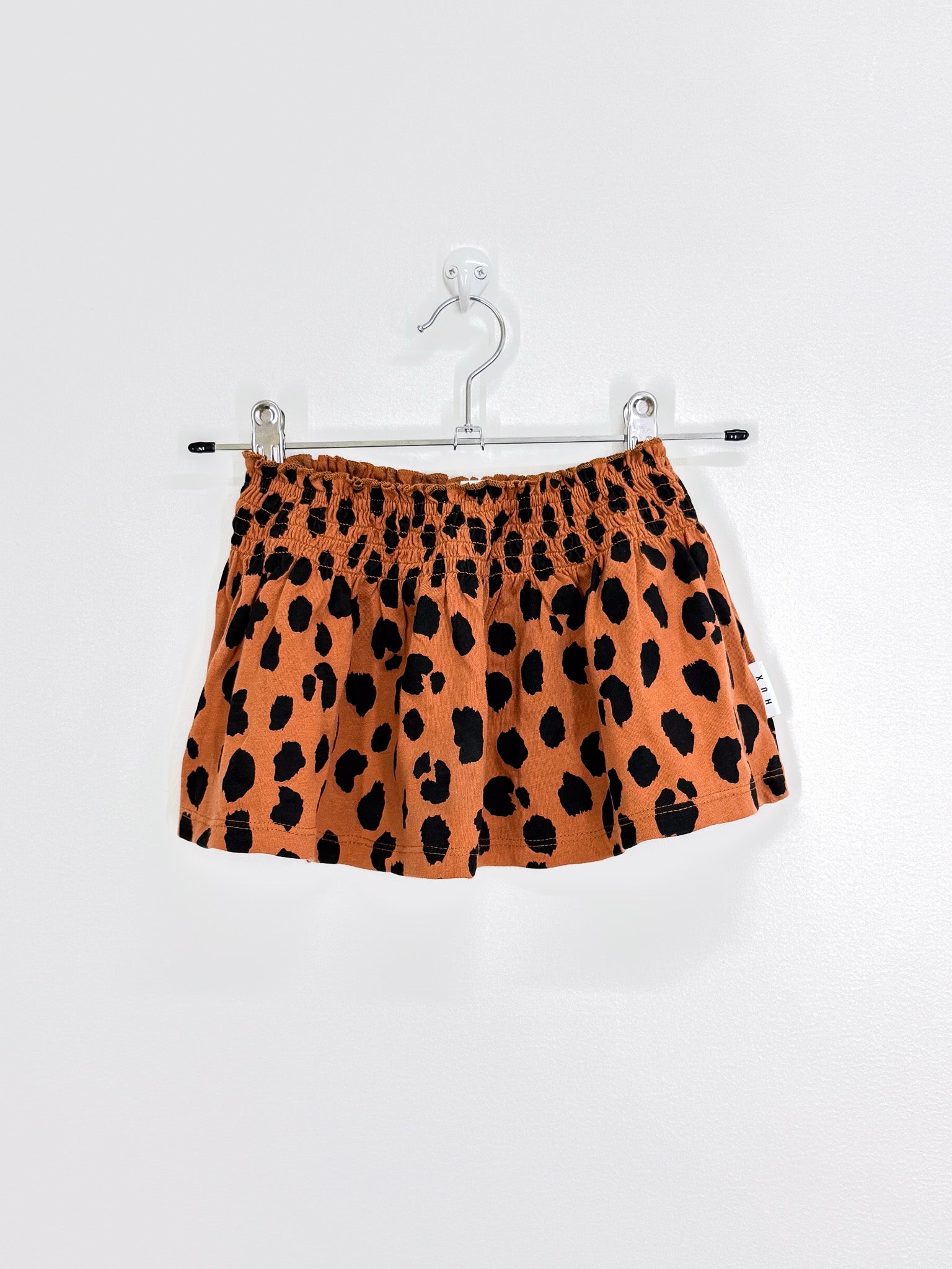 Hux organic animal shirred skirt (2y)