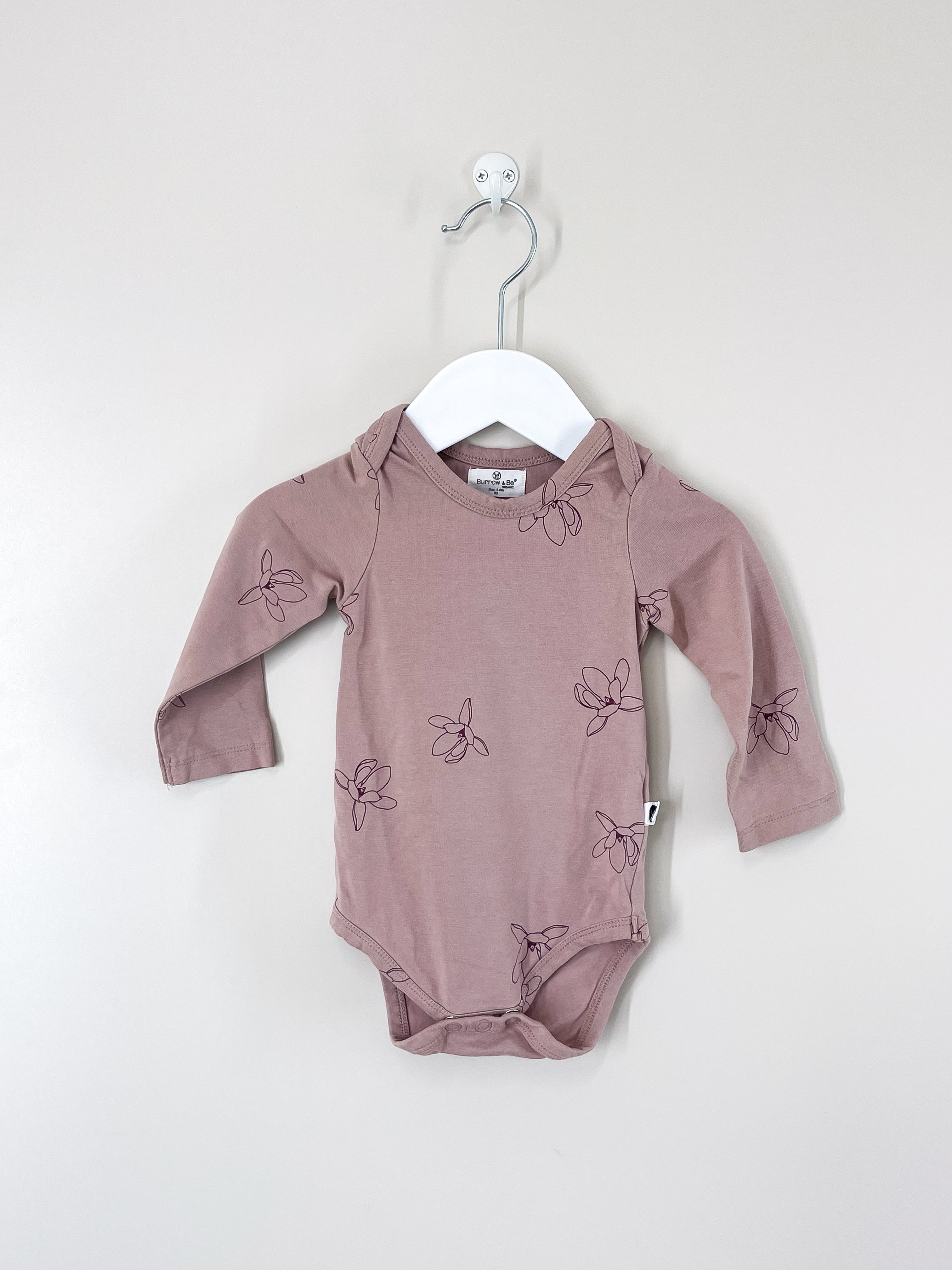 Burrow & Be organic manolia bodysuit (0-3m)