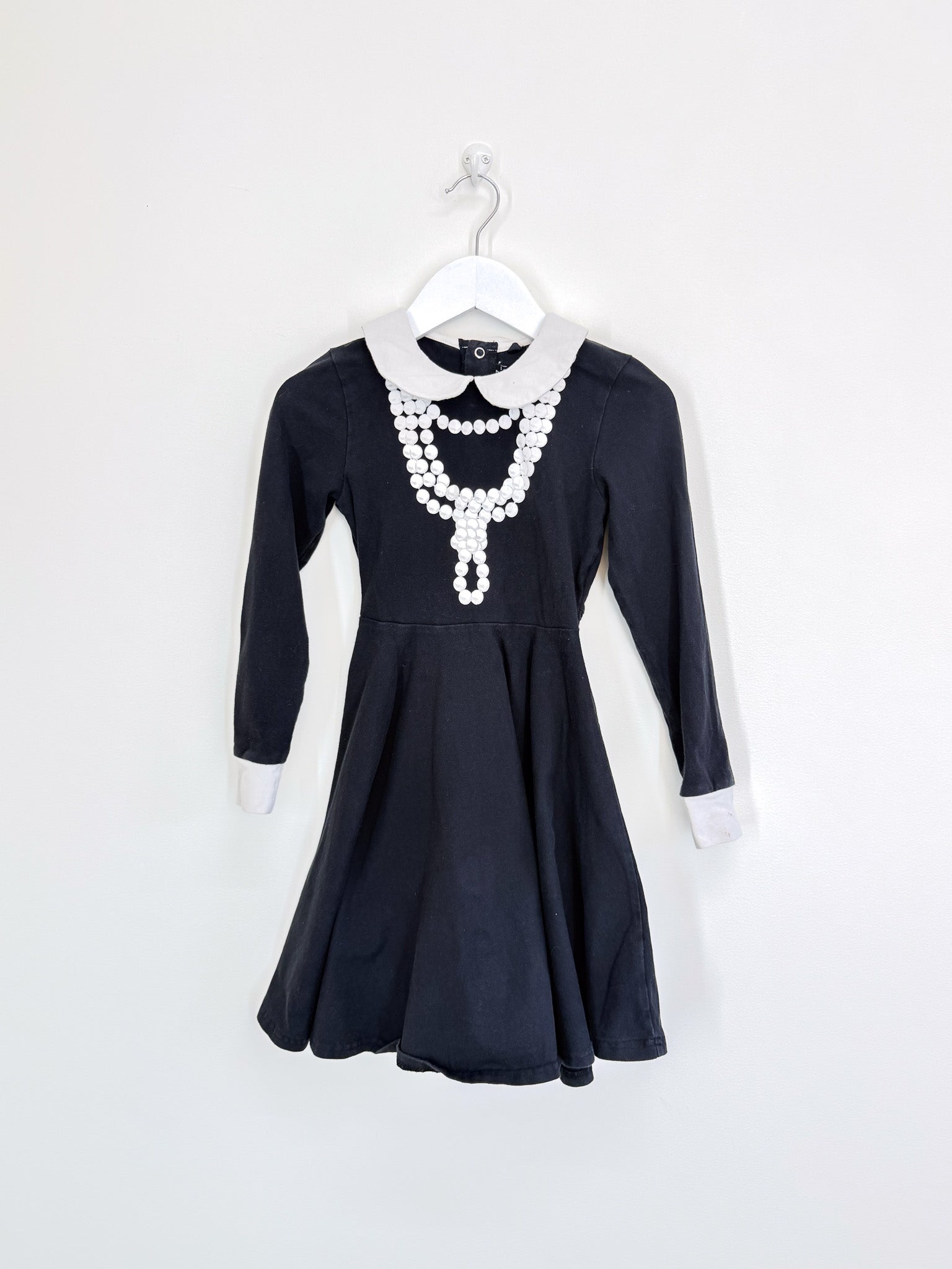 Rock Your Kid long sleeve peter pan collar waisted dress (7y)
