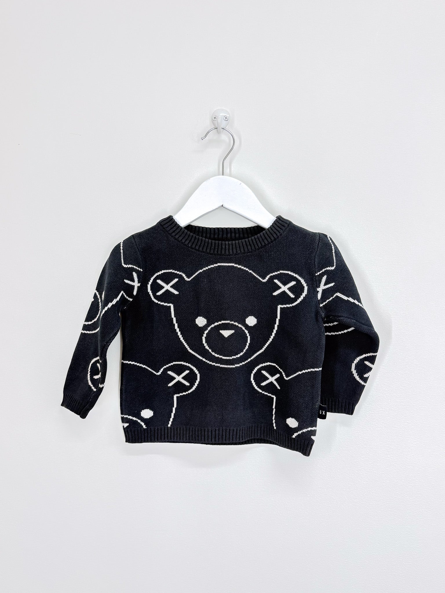 Hux organic bear knit jumper (2y)