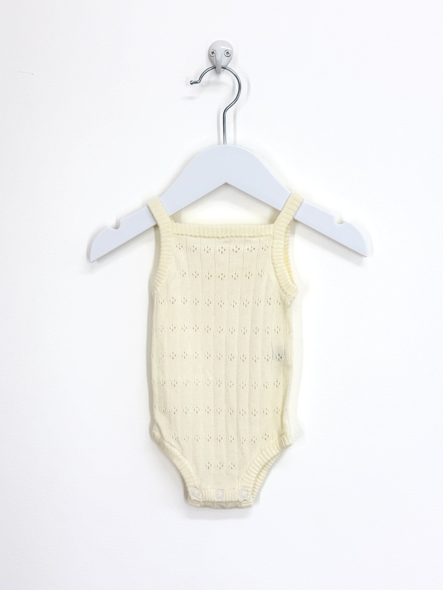 Grown pointelle knit singletsuit (0-3m)