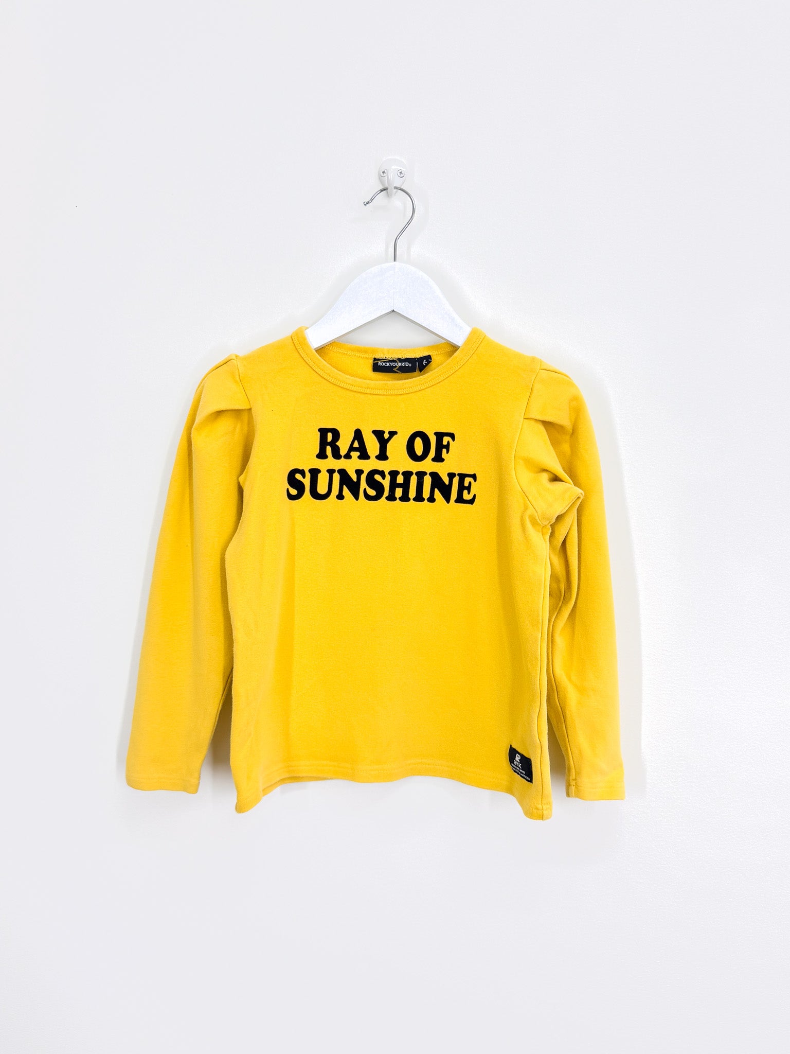 Rock Your Kid ray of sunshine puff sleeve tee (6y)