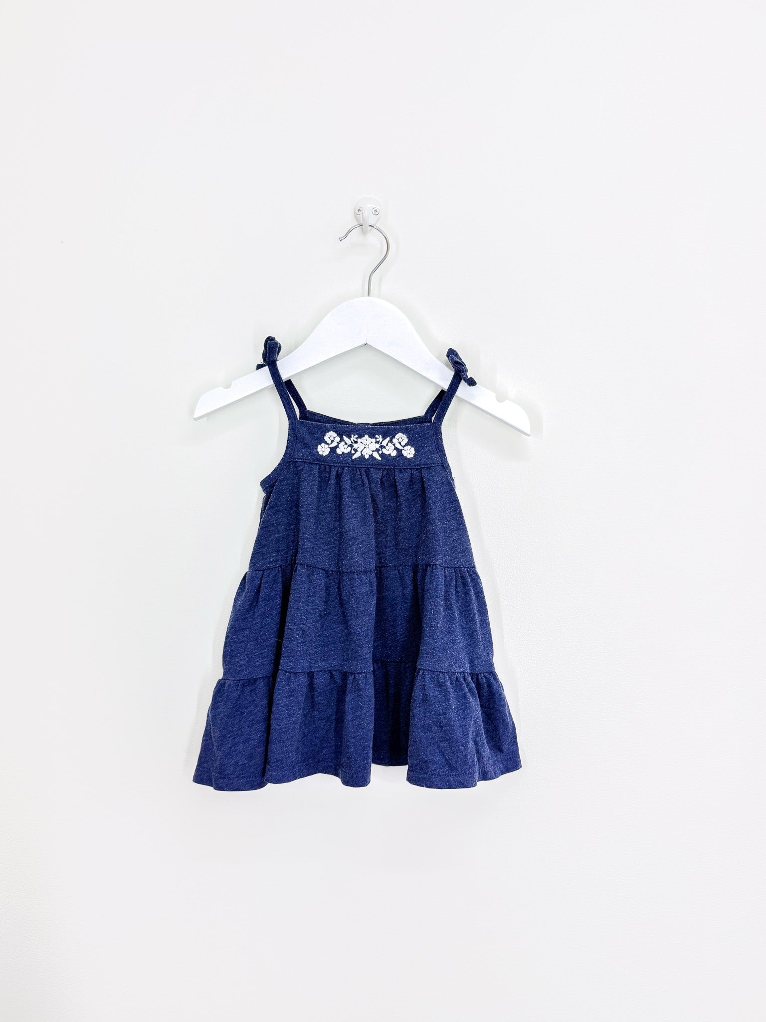Gap blue marle strap dress (6-12m)