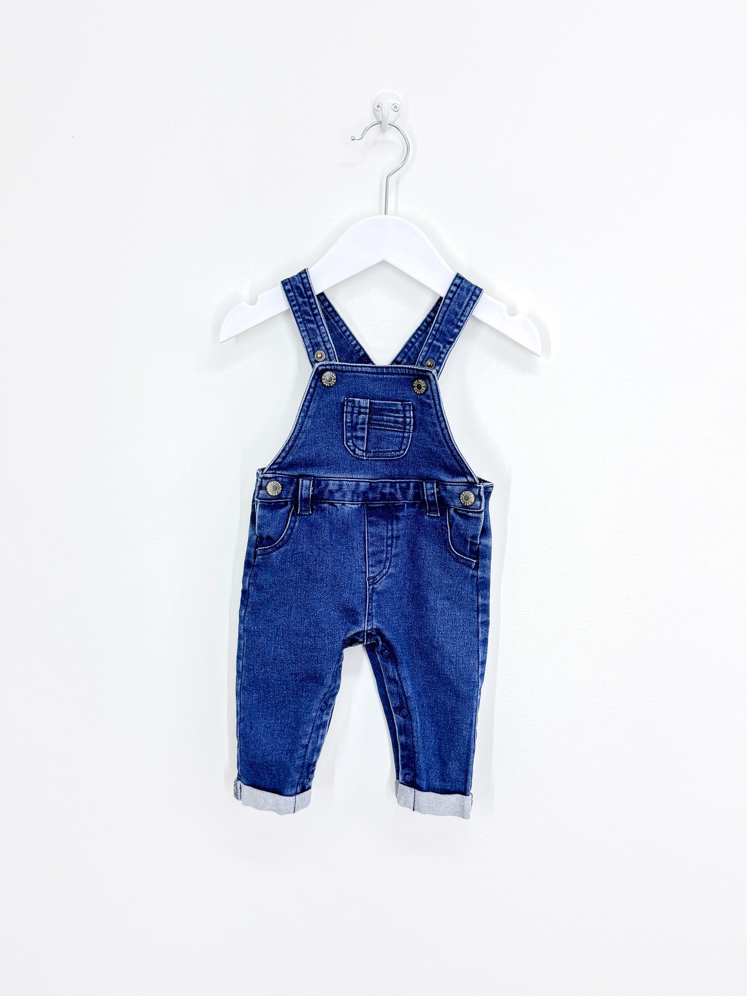 Teeny Weeny classic denim overalls (0-3m)