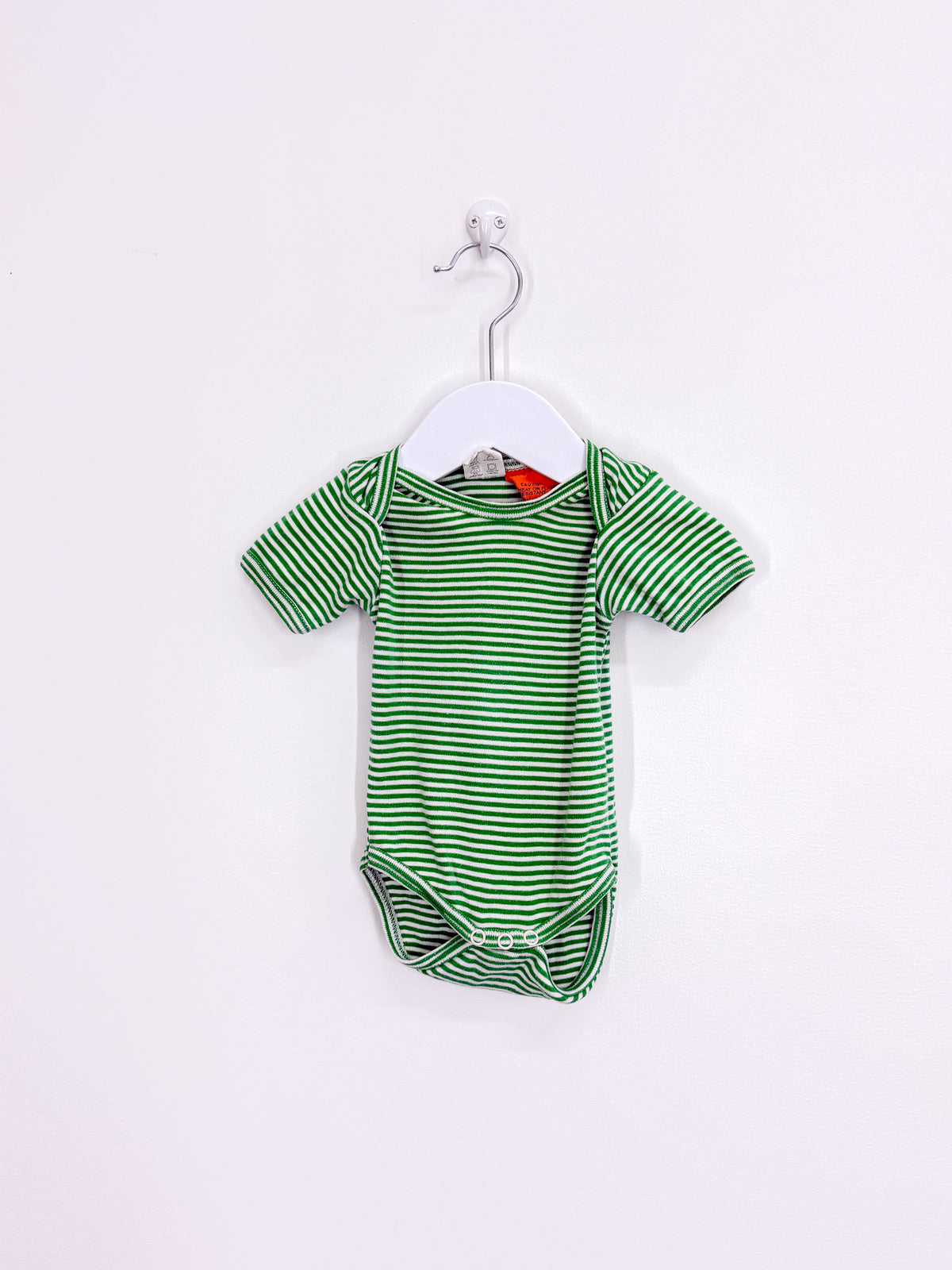 Nature Baby organic bodysuit - green stripe (0-3m)