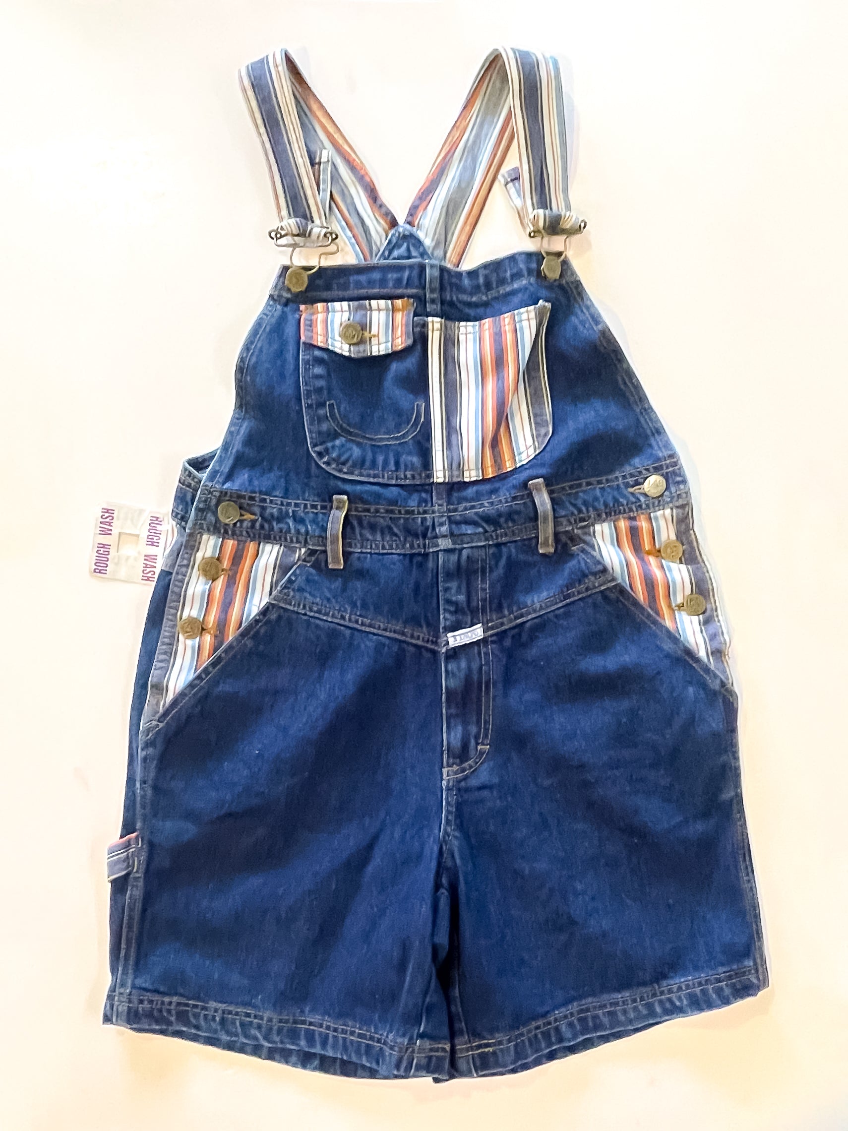 BNWT Vintage Lee Juniors retro strap denim overalls '80s (10-12y)