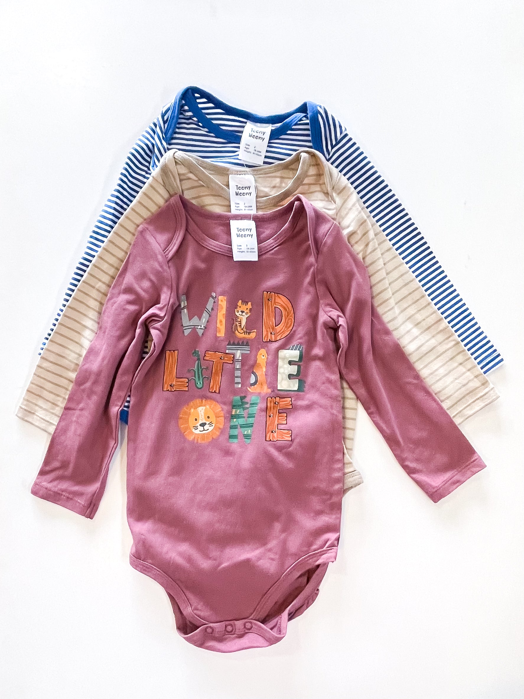 BNWOT Teeny Weeny 3 pack bodysuit bundle (18-24m)