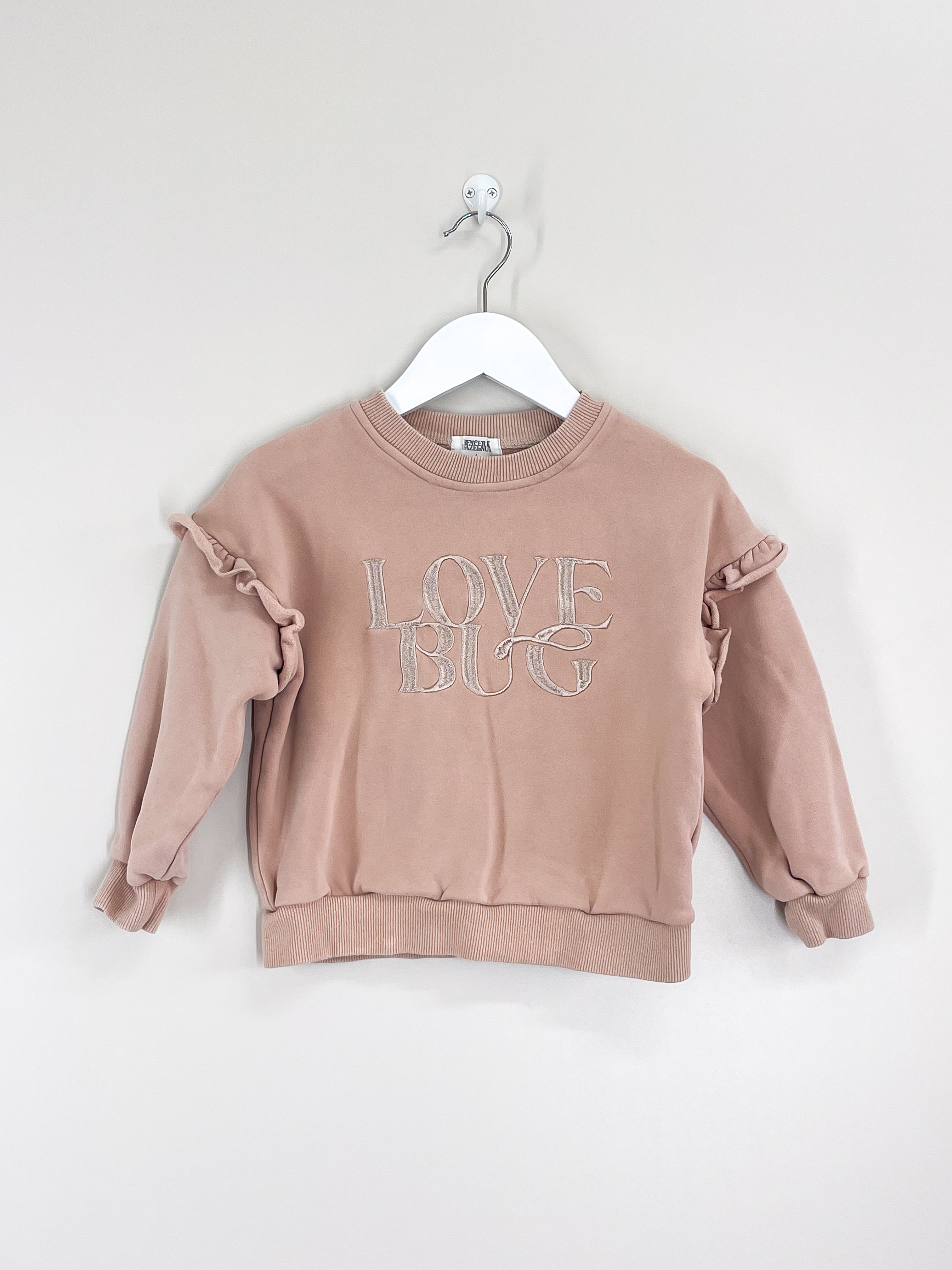 Bencer & Hazelnut love bug crew sweatshirt (2y)