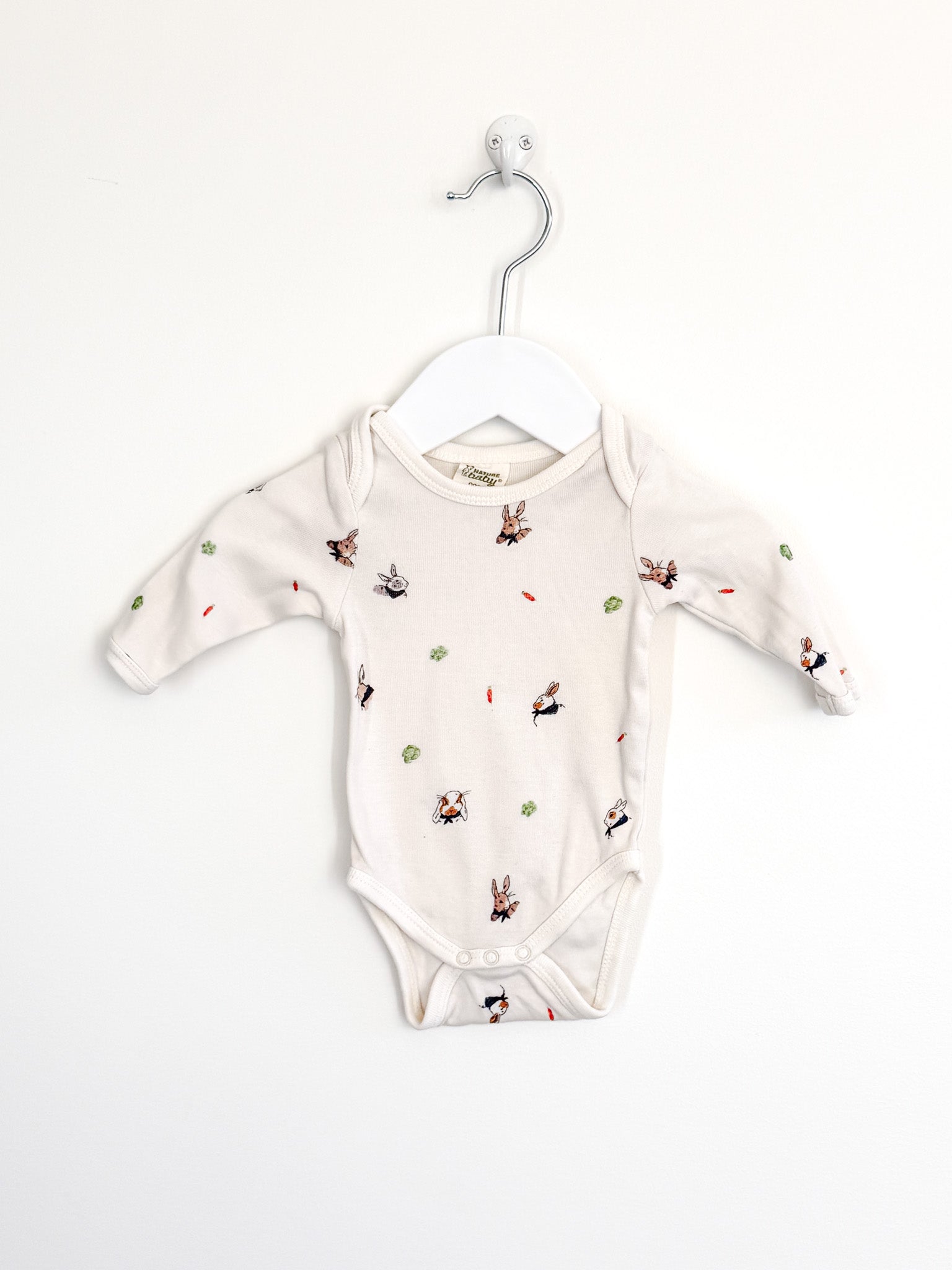 Nature Baby organic bodysuit - bunny garden (newborn)
