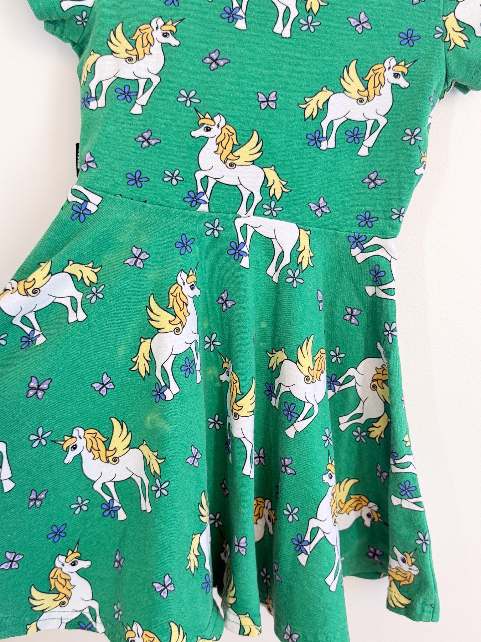 Rock Your Kid unicorn waisted dress (2y)