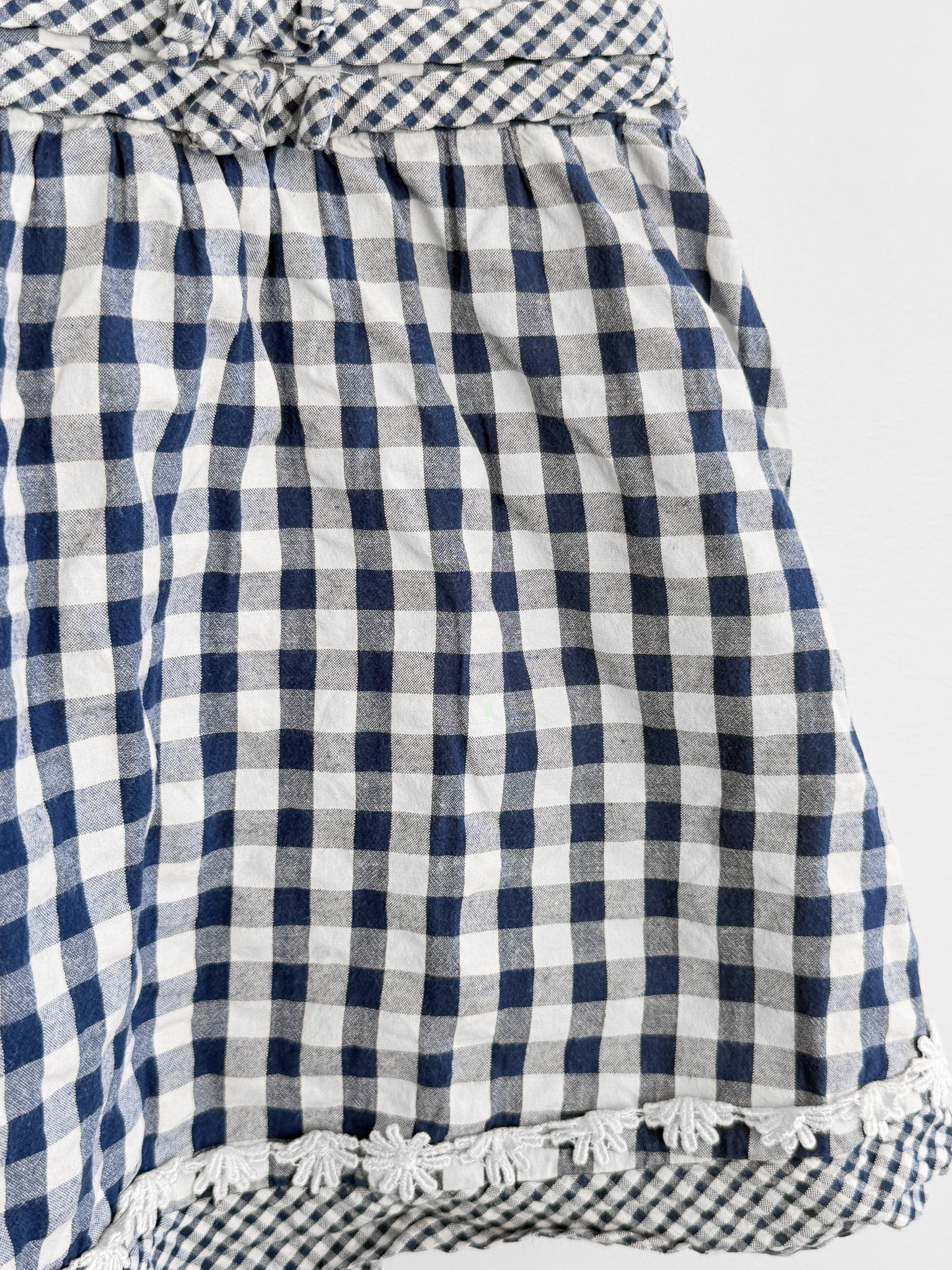 Teeny Weeny gingham picnic dress (12m)