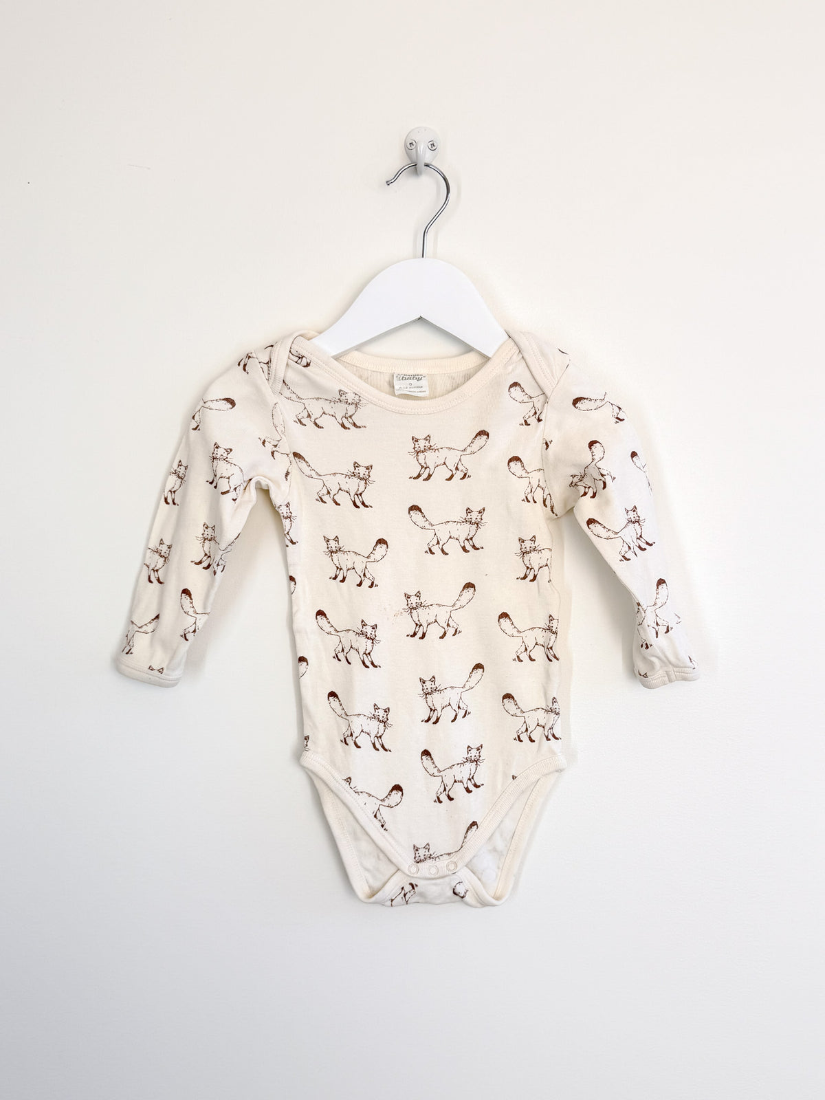 Nature Baby organic bodysuit - foxes (6-12m)