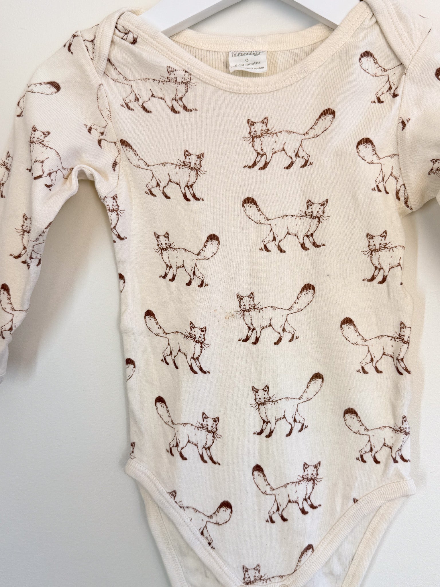Nature Baby organic bodysuit - foxes (6-12m)