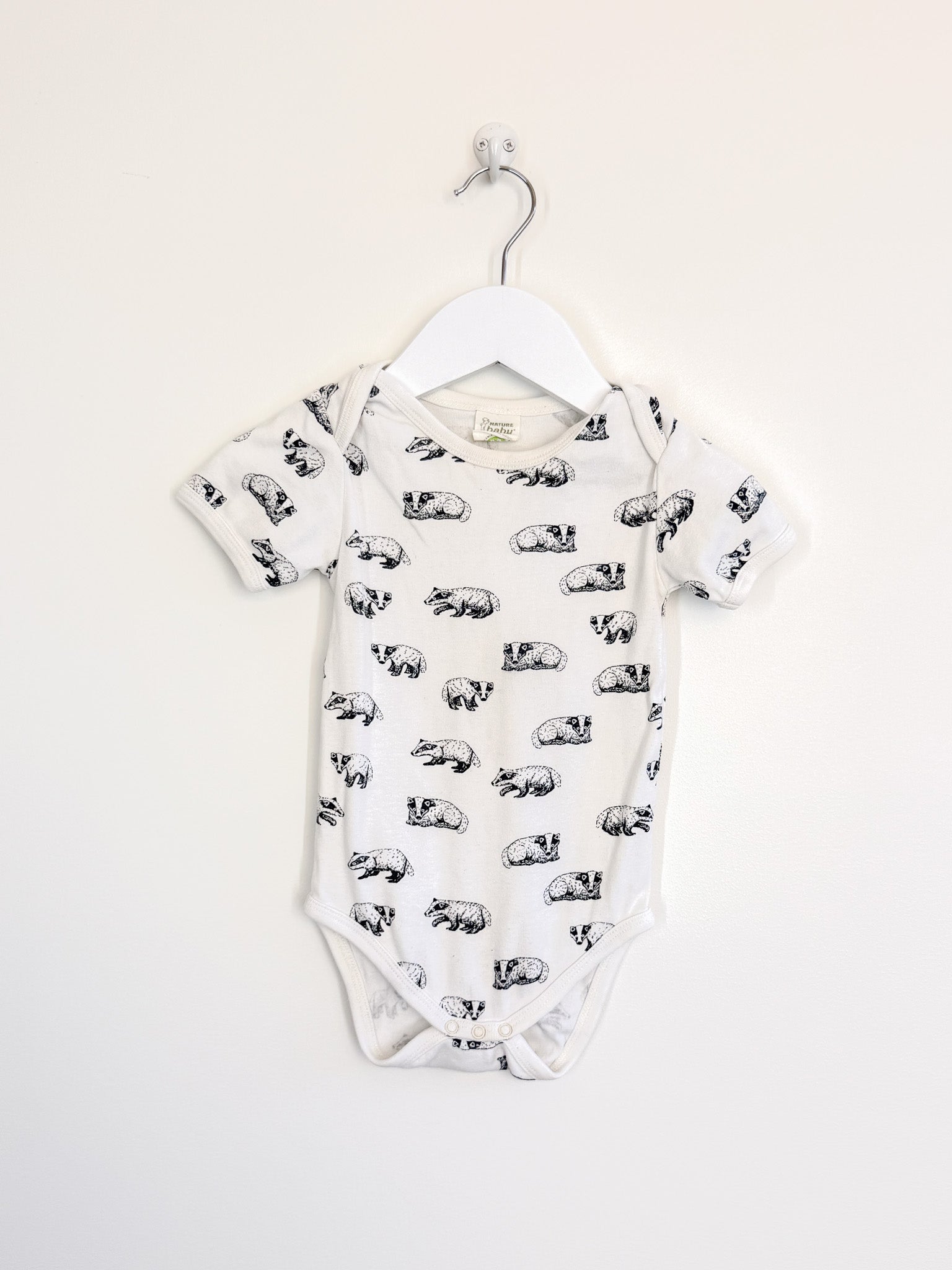 Nature Baby organic bodysuit - badger (6-12m)