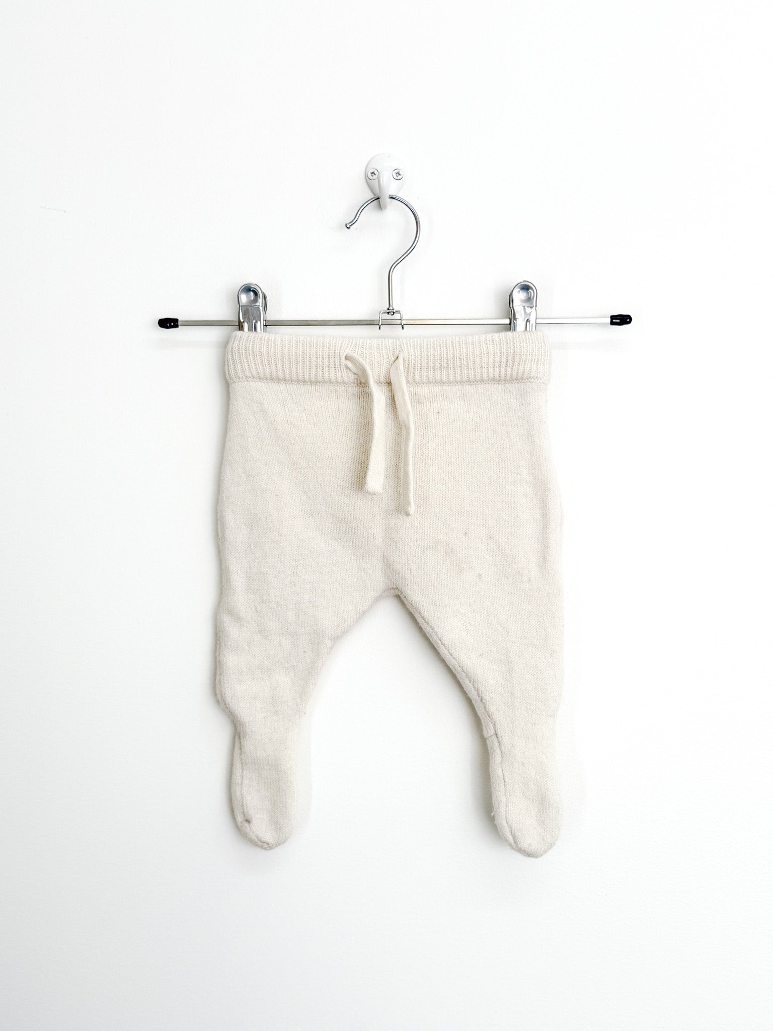 Nature Baby merino knit footed pants (0-3m)