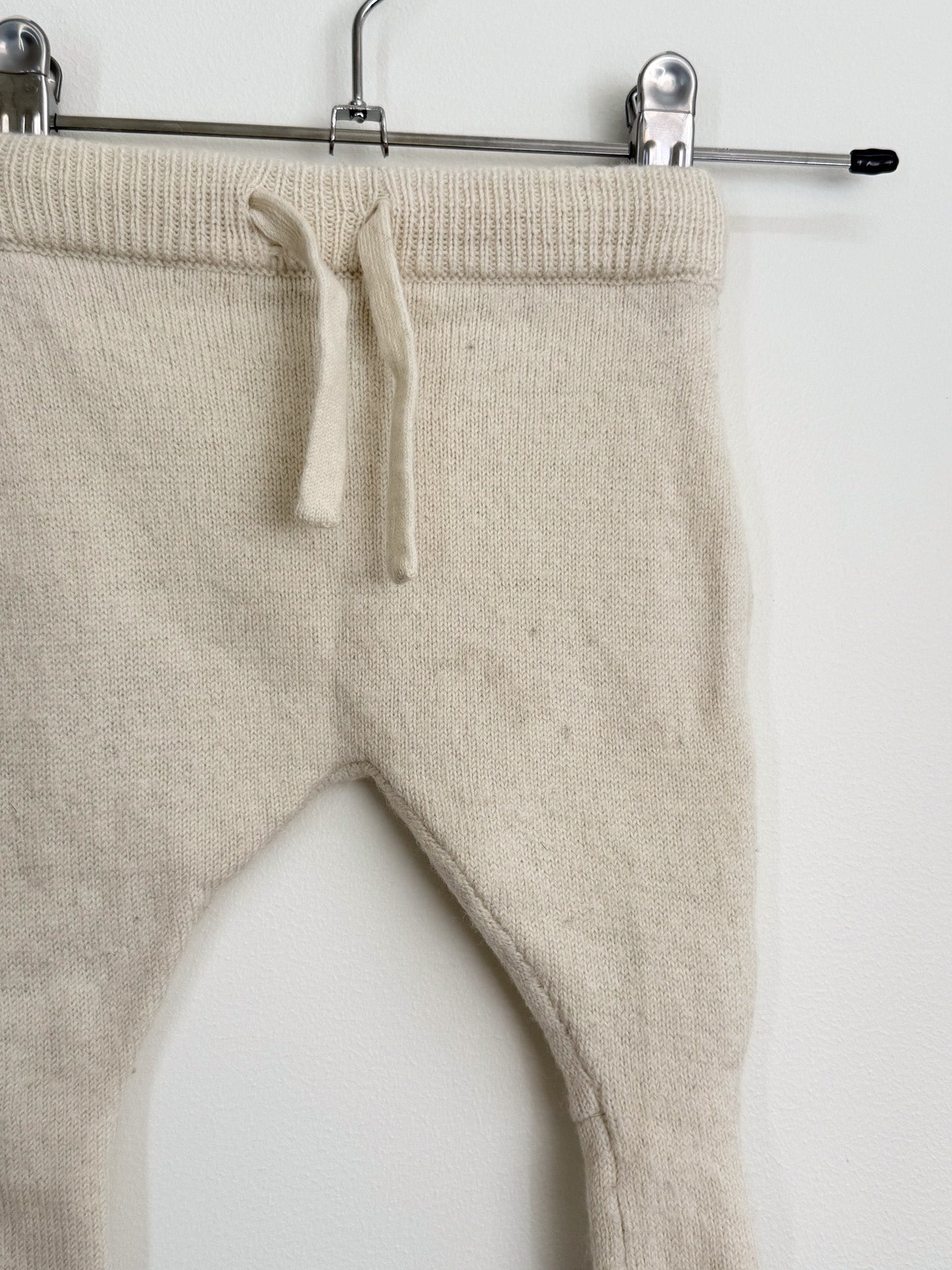 Nature Baby merino knit footed pants (0-3m)