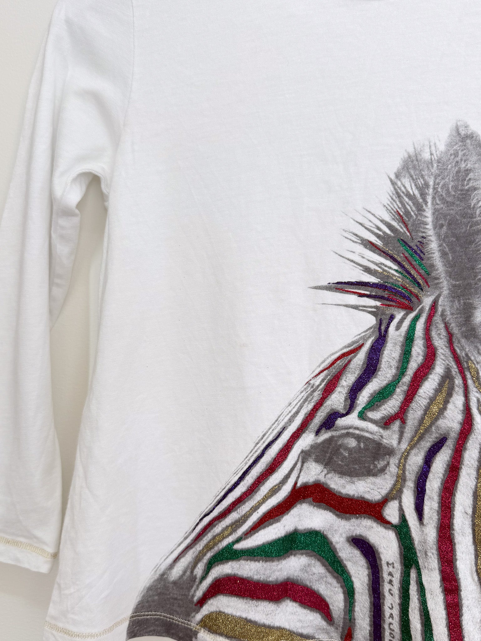 Little Marc Jacobs rainbow zebra long sleeve tee (6y)