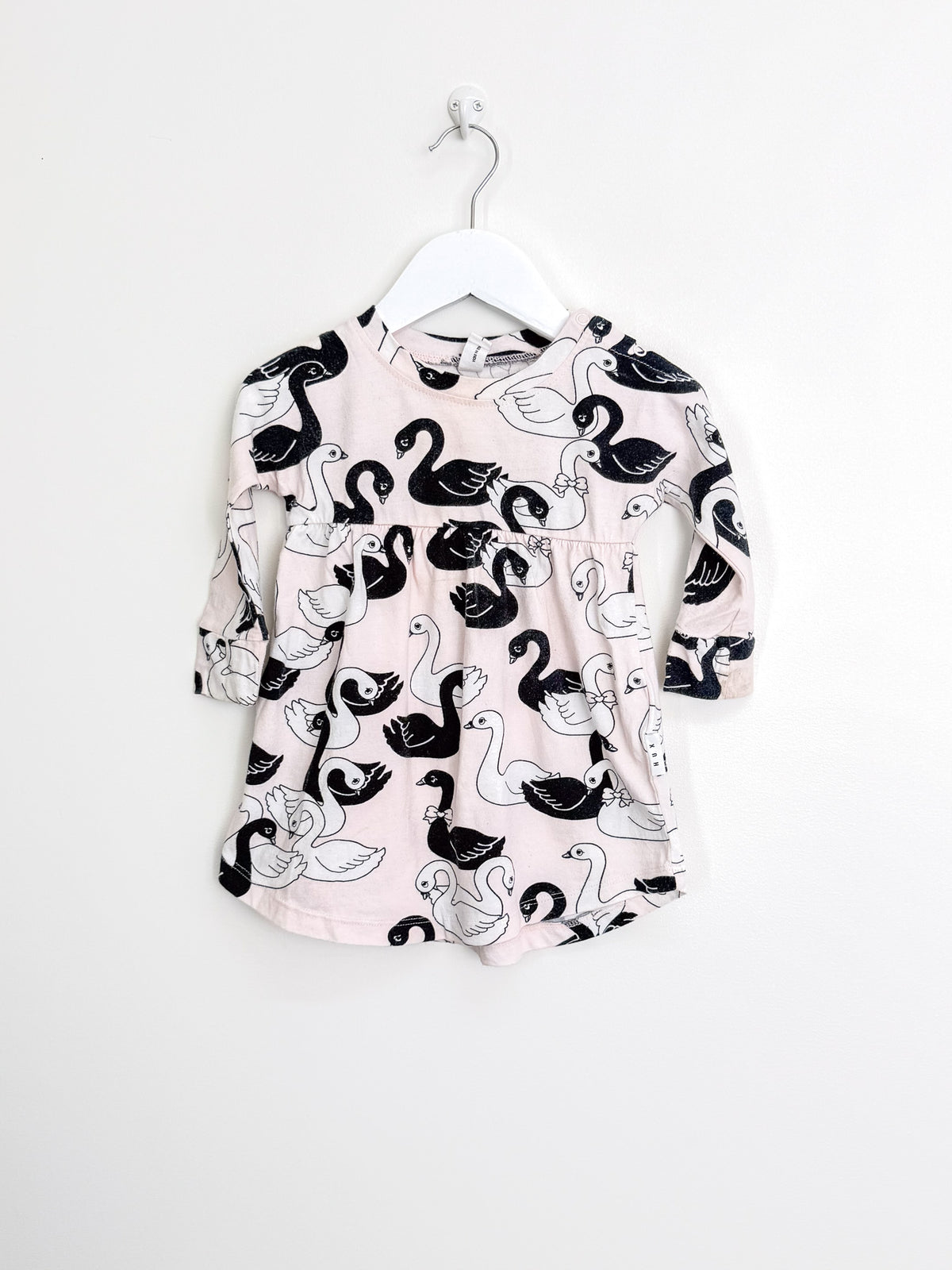 Hux organic swan lake swirl dress (1y)