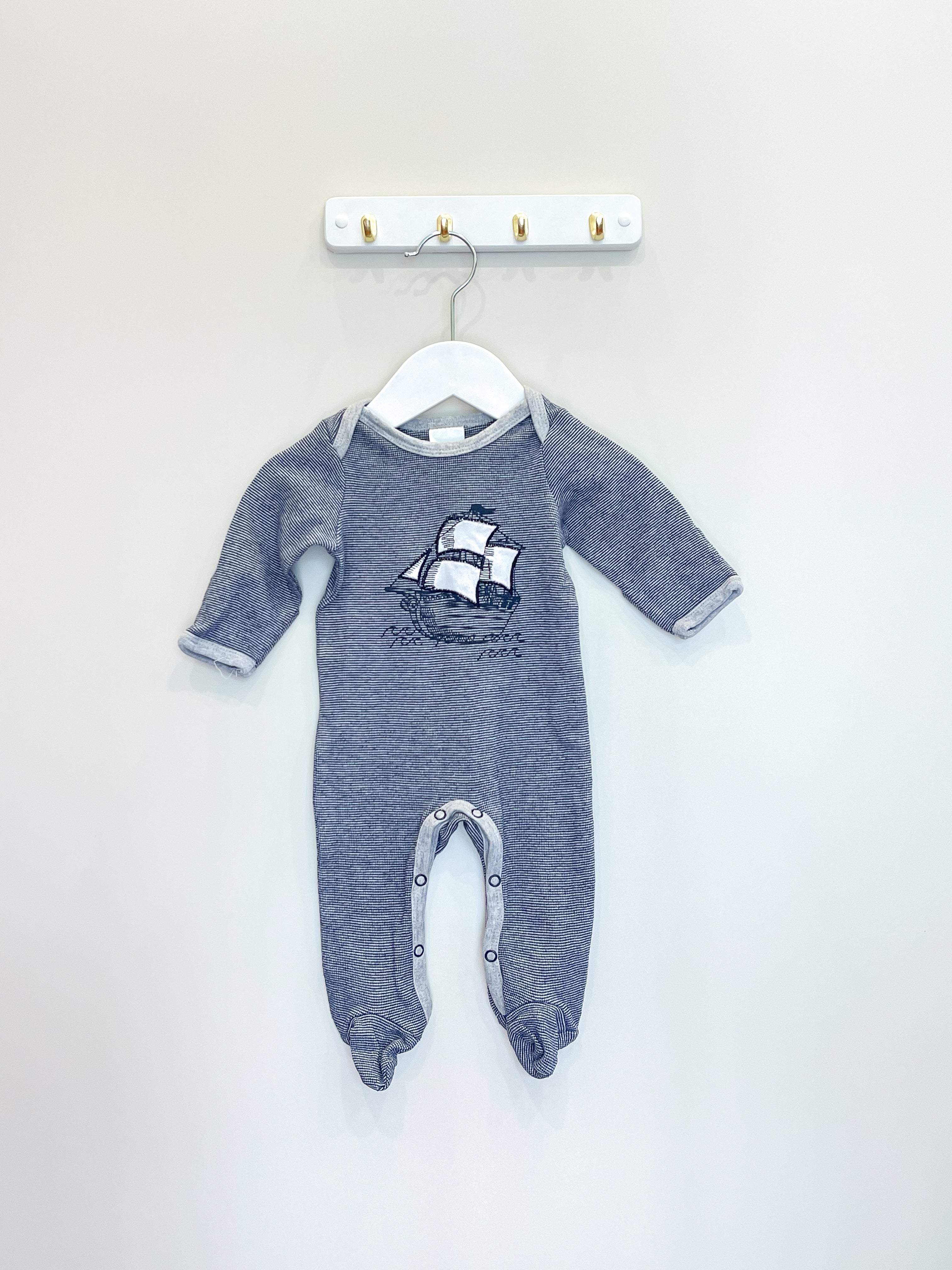 Little Bundle sail ship onesie (newborn)