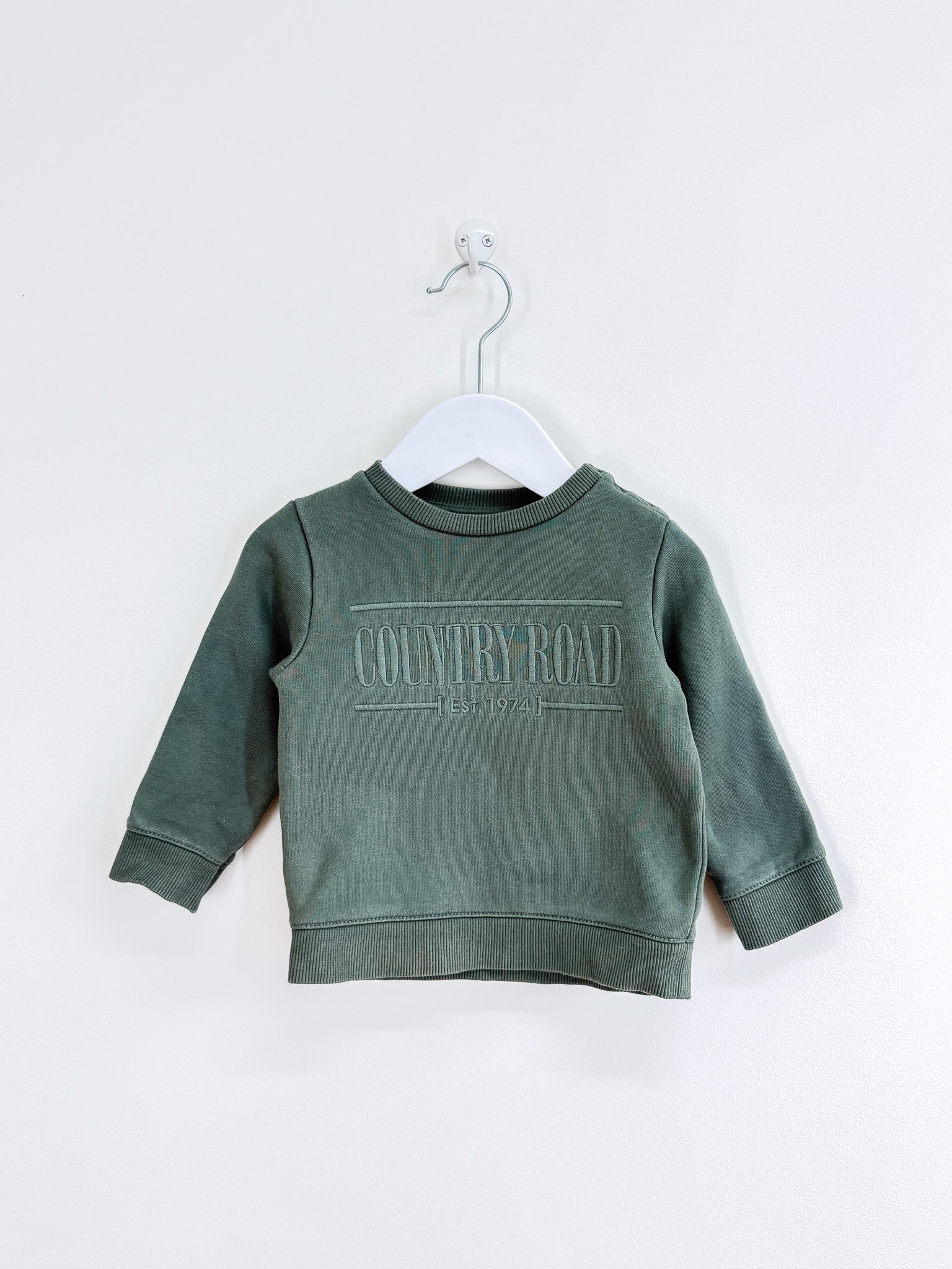 Country Road heritage crew sweatshirt (0-3m)