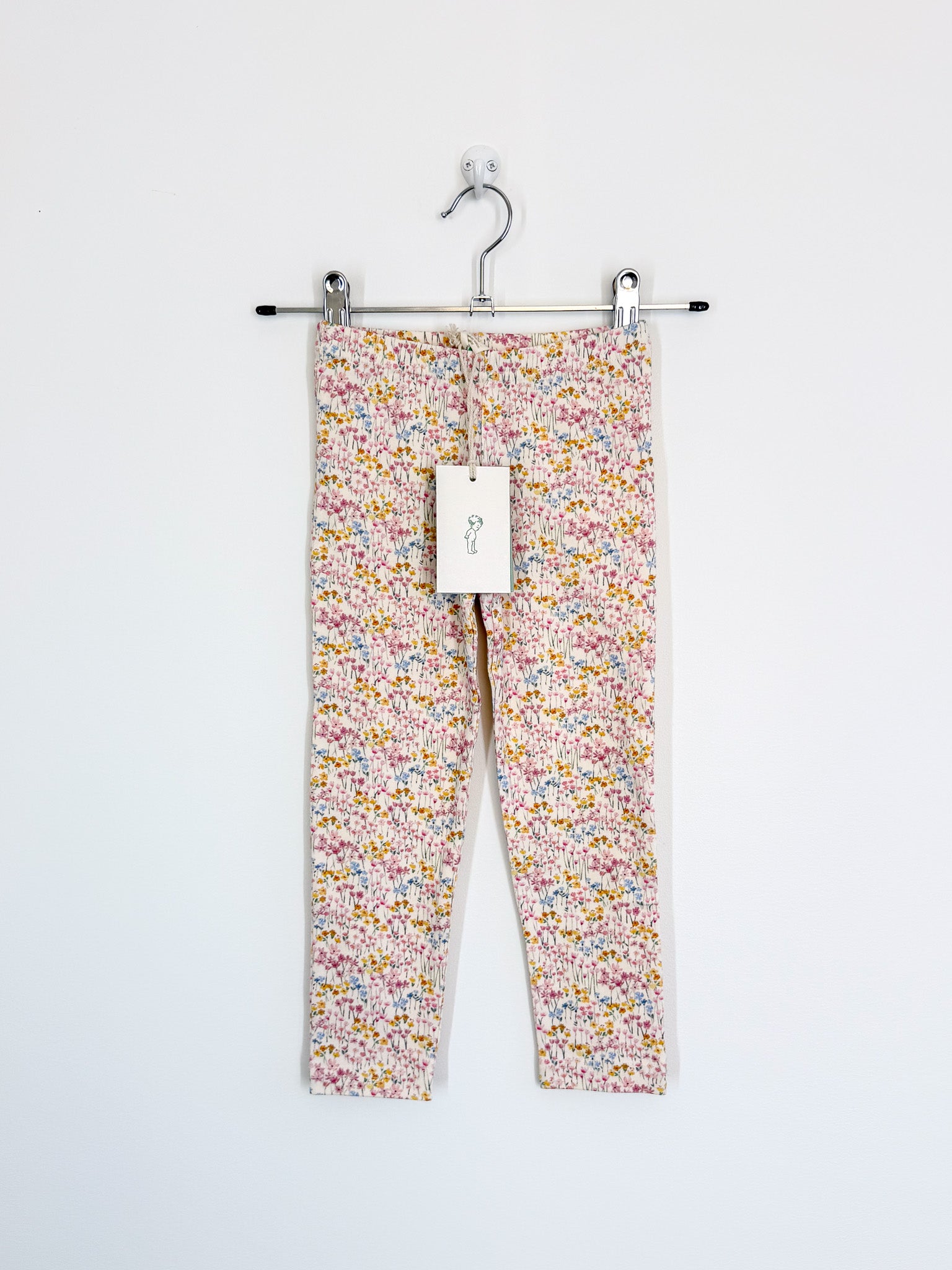 BNWT Nature Baby organic leggings - wildflower mountain (3y)