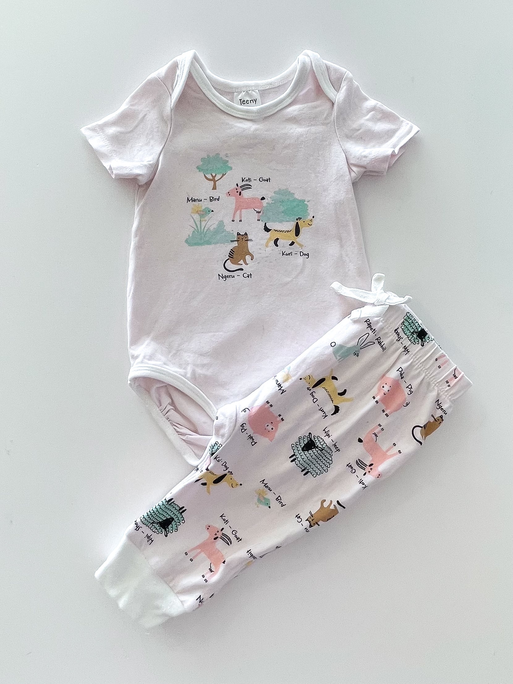 Teeny Weeny kararehe set (3-6m)