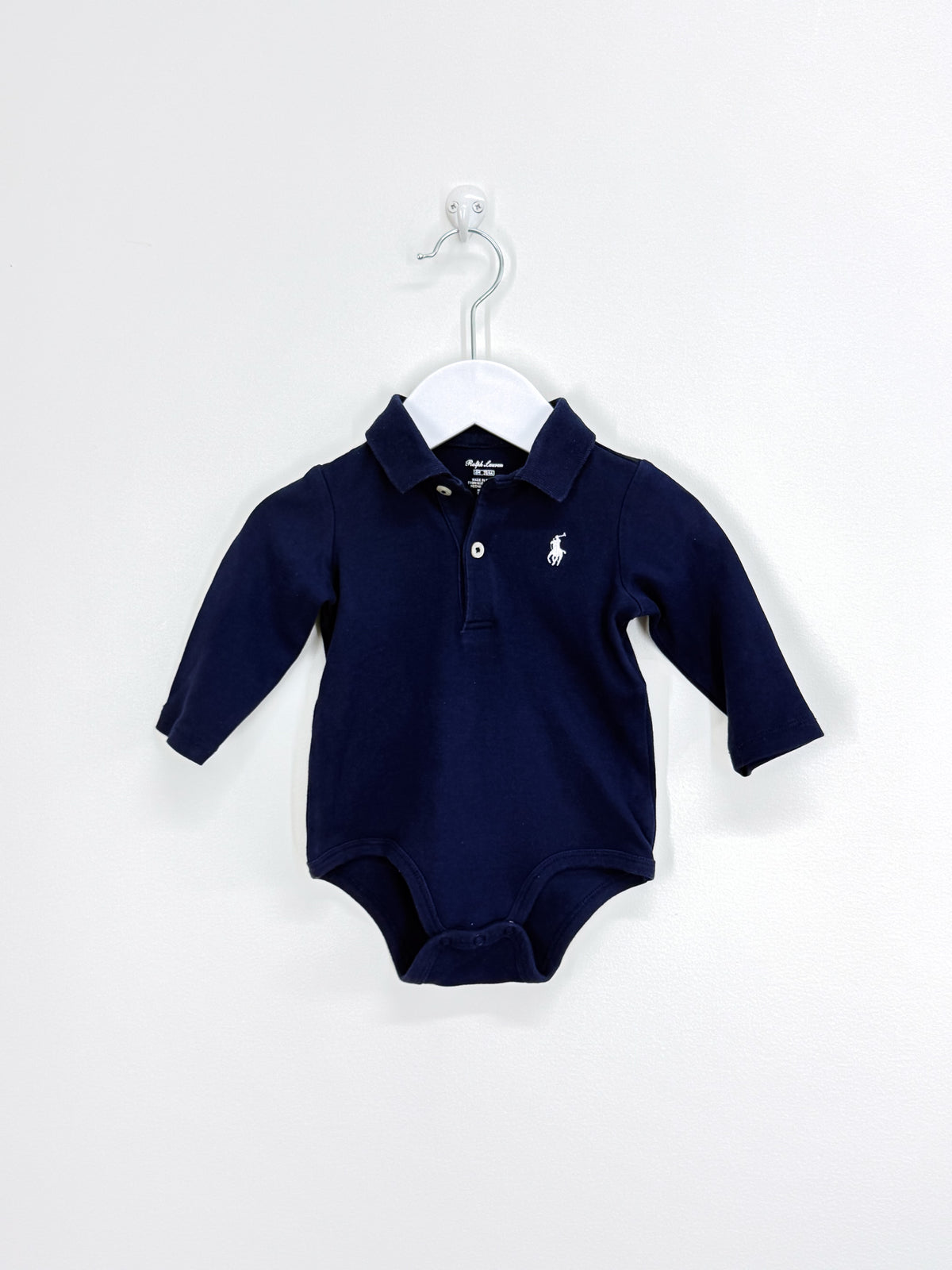 Ralph Lauren long sleeve polo bodysuit (3-6m)
