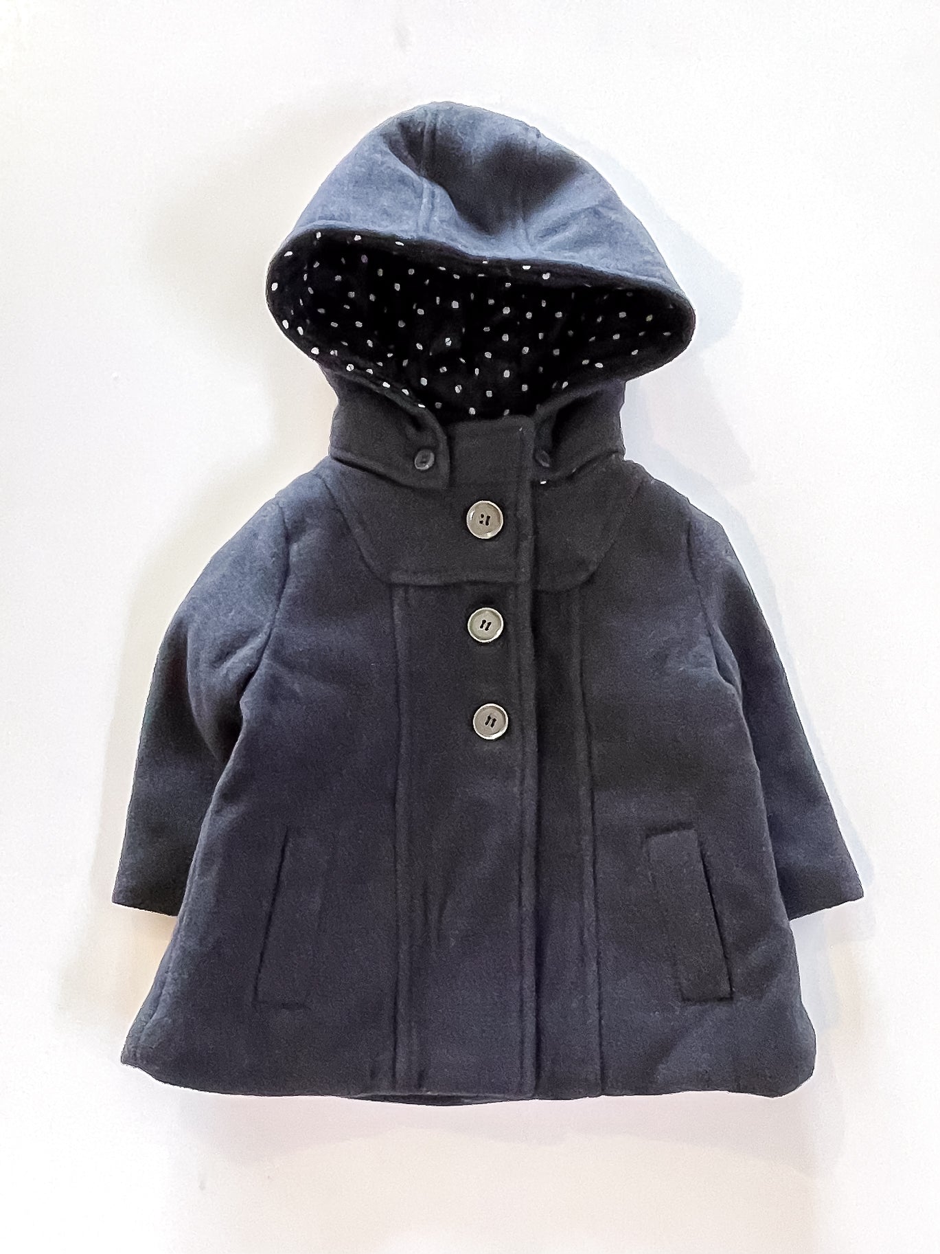 Teeny Weeny quilt lined hooded coat (3-6m)