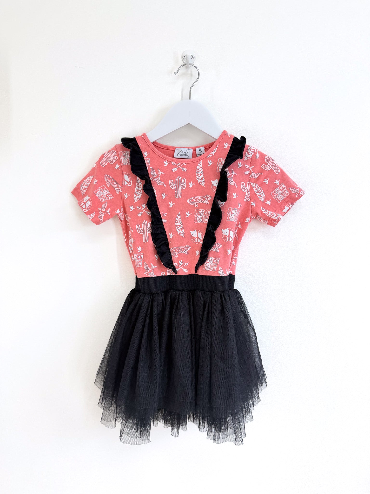 Radicool peace love tulle dress (5y)