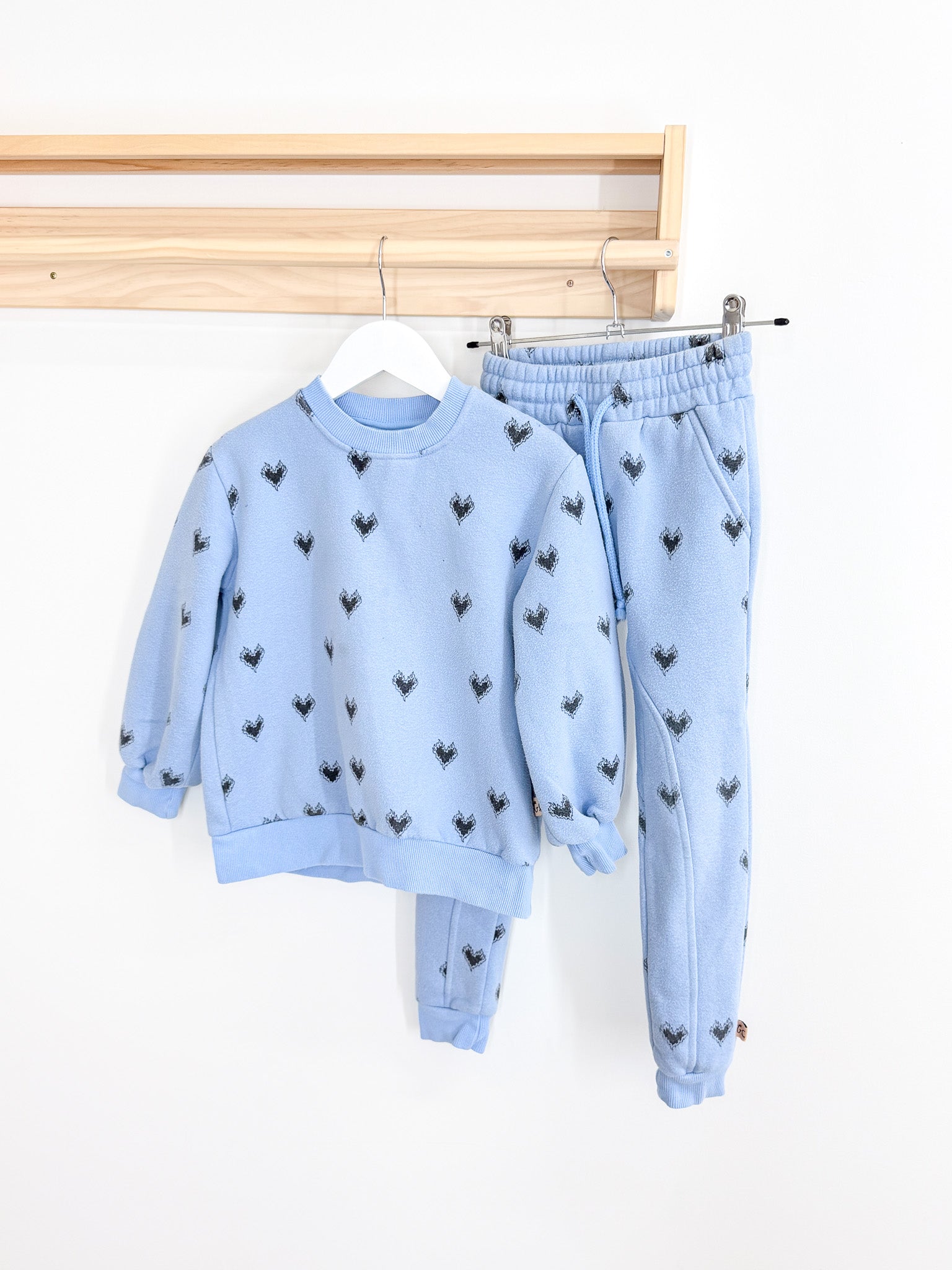 The Girl Club rock on heart fleece set (6y)