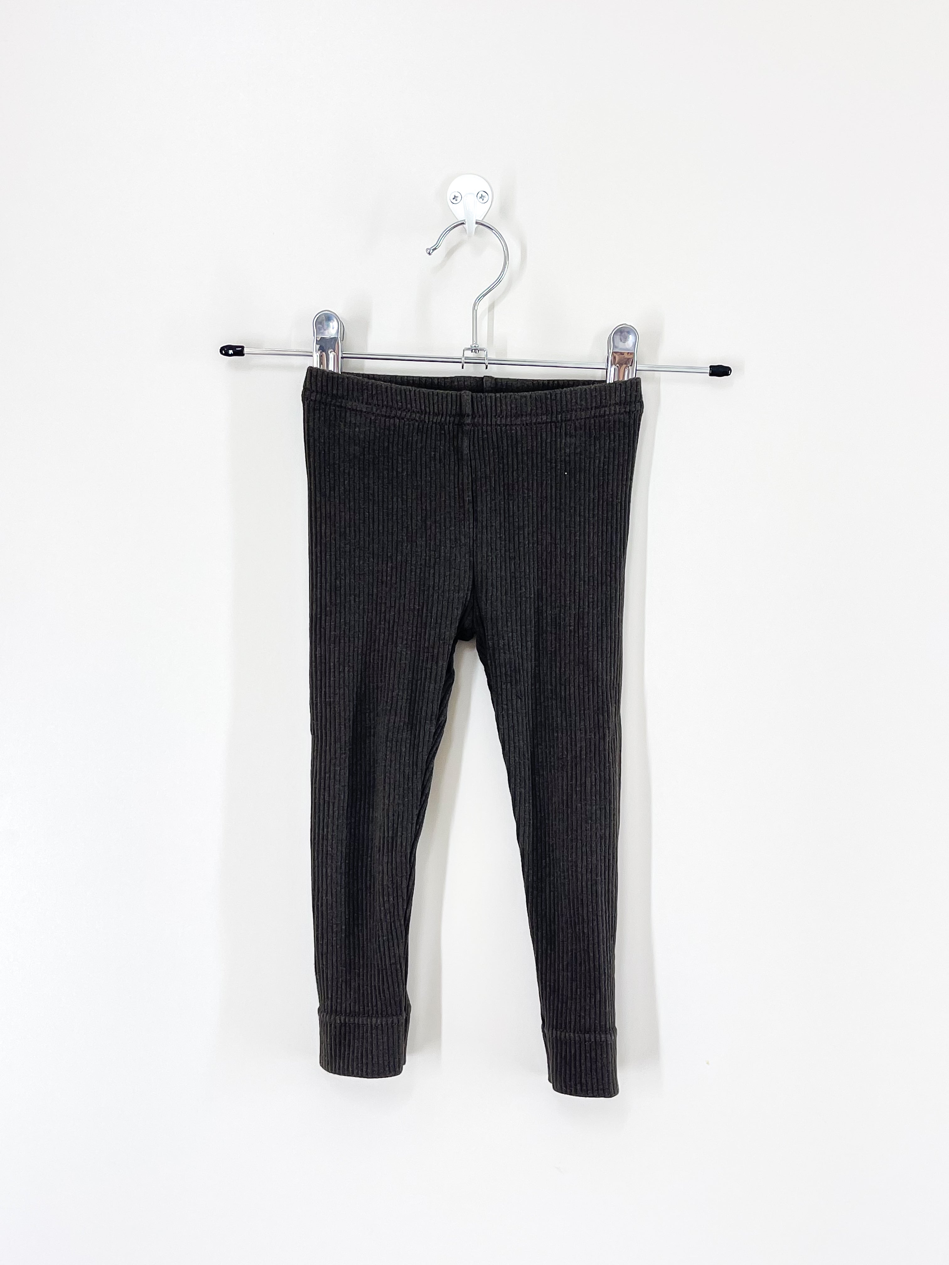 Jamie Kay organic rib leggings - kalamata marle (6-12m)