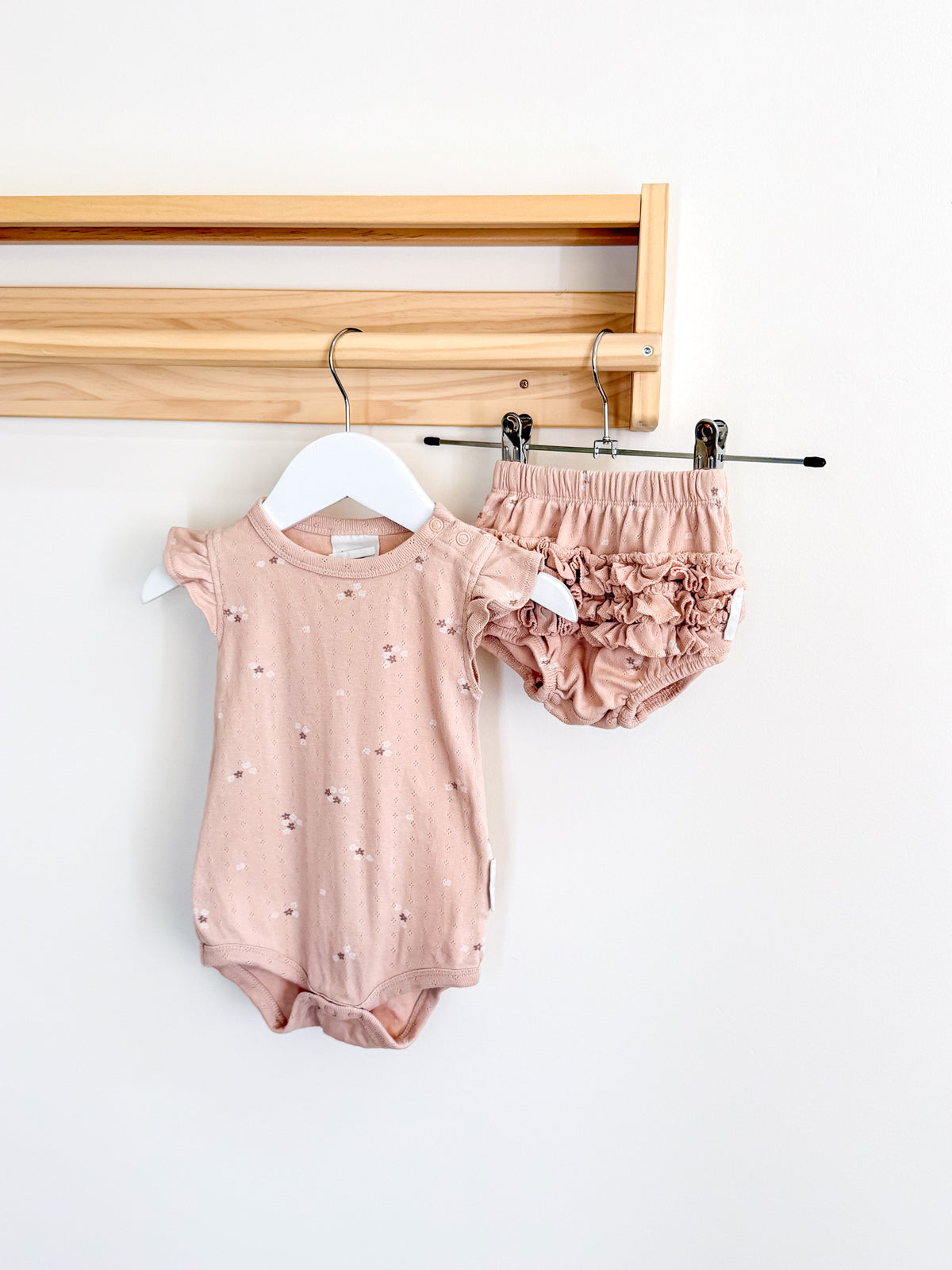 Aster & Oak organic petal pointelle set (3-6m)