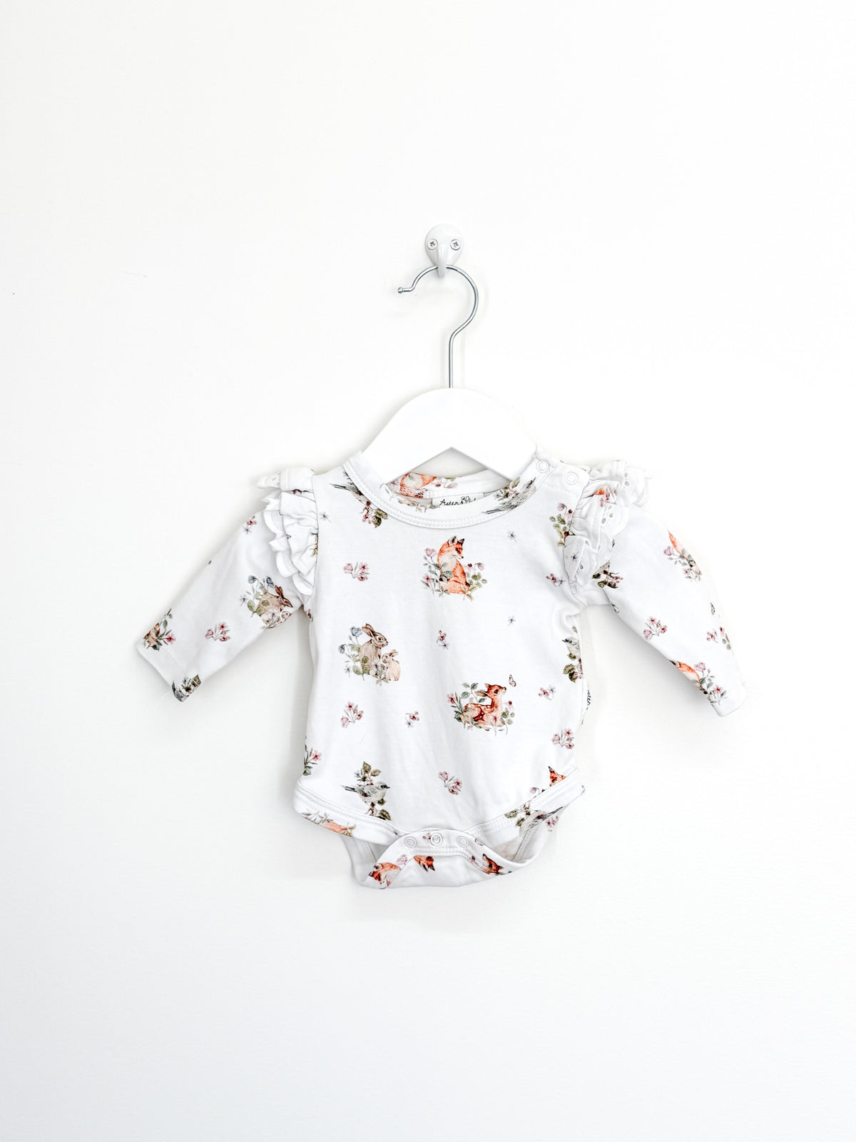Aster & Oak organic bodysuit - vintage meadow (newborn)