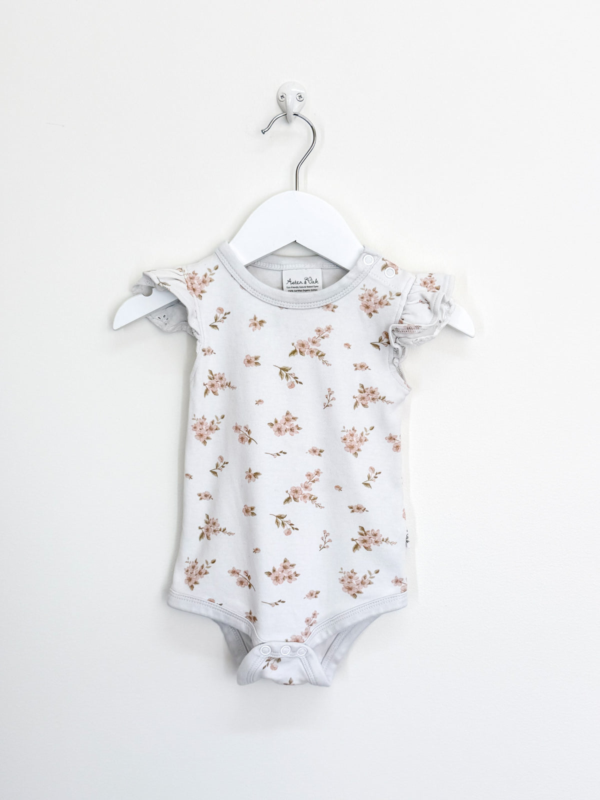 Aster & Oak organic blossom bodysuit (3-6m)