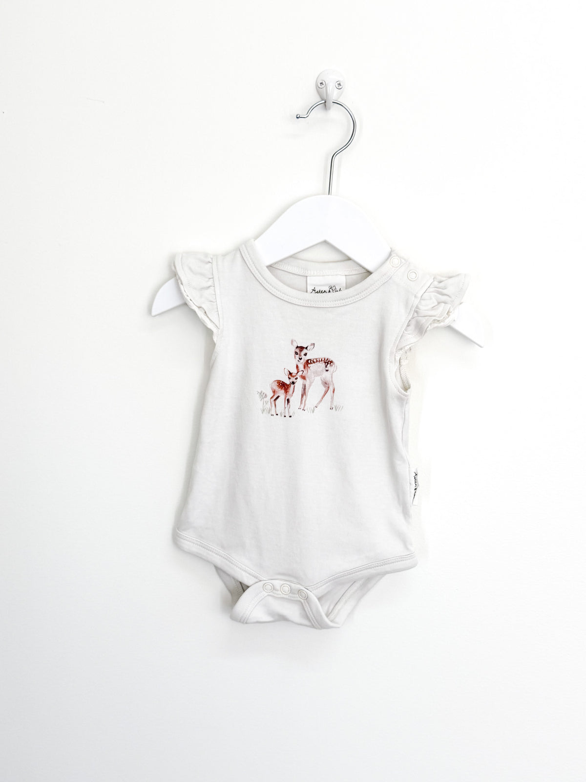Aster & Oak organic fawn bodysuit (0-3m)