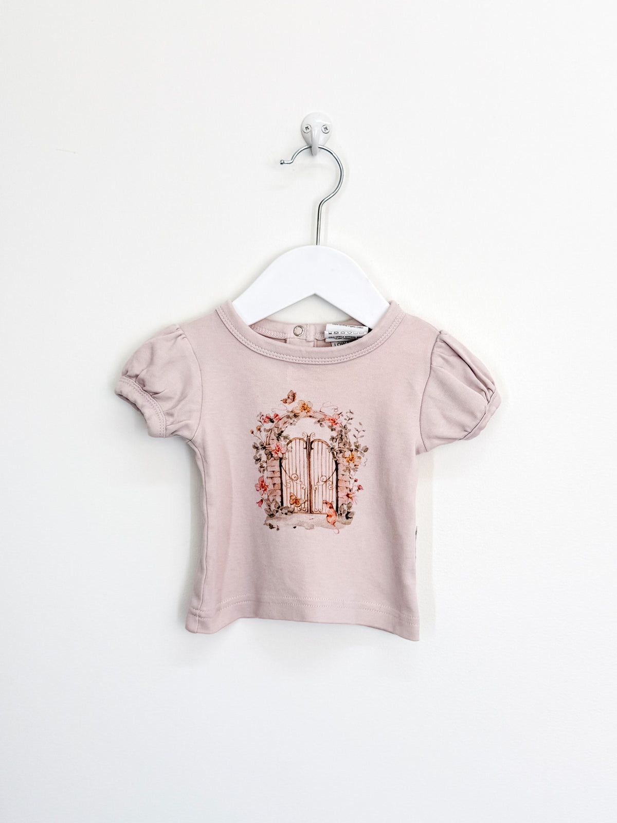 Aster & Oak organic secret garden tee (0-3m)