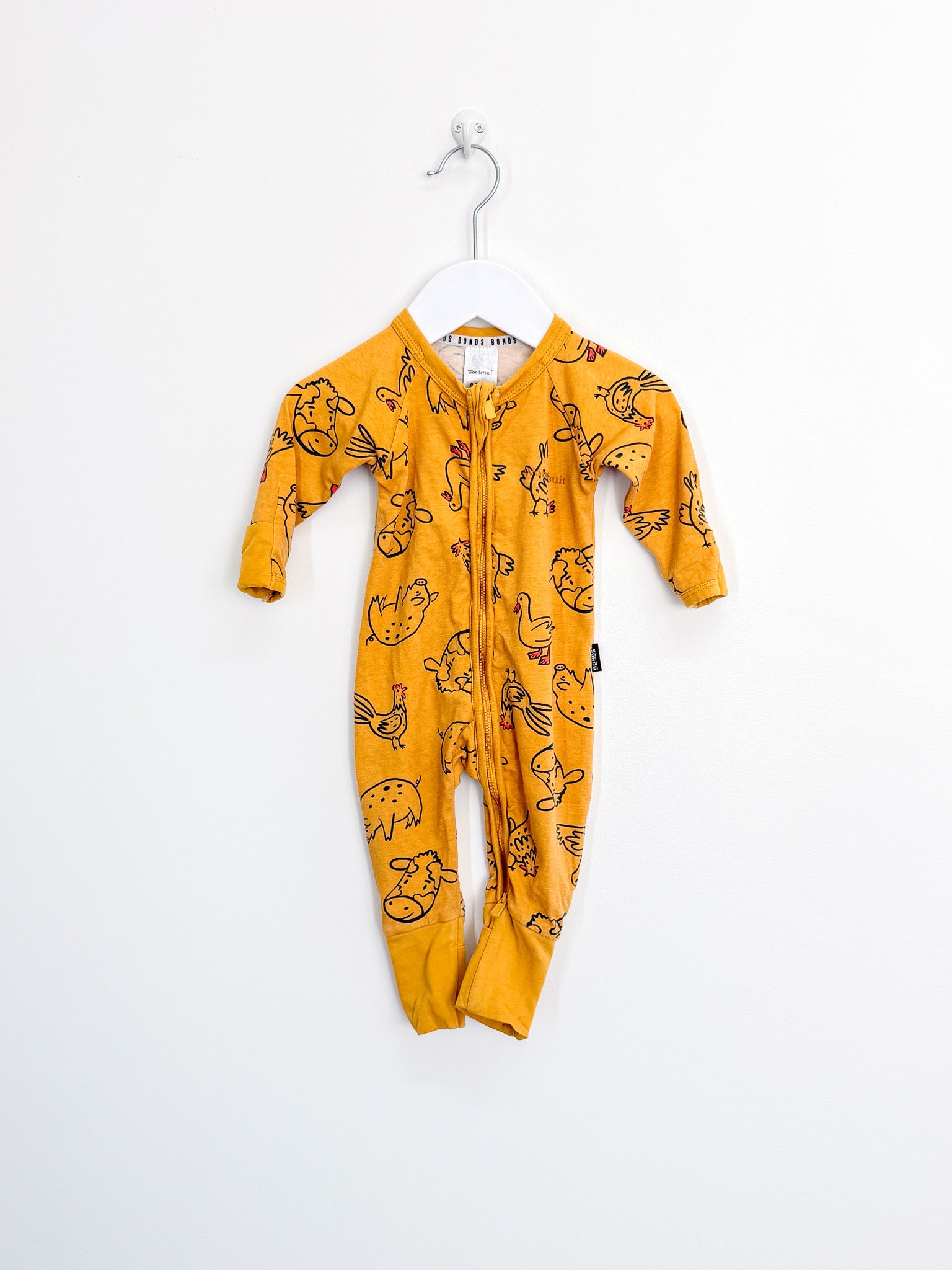 Bonds wondersuit - farm yard days (0-3m)