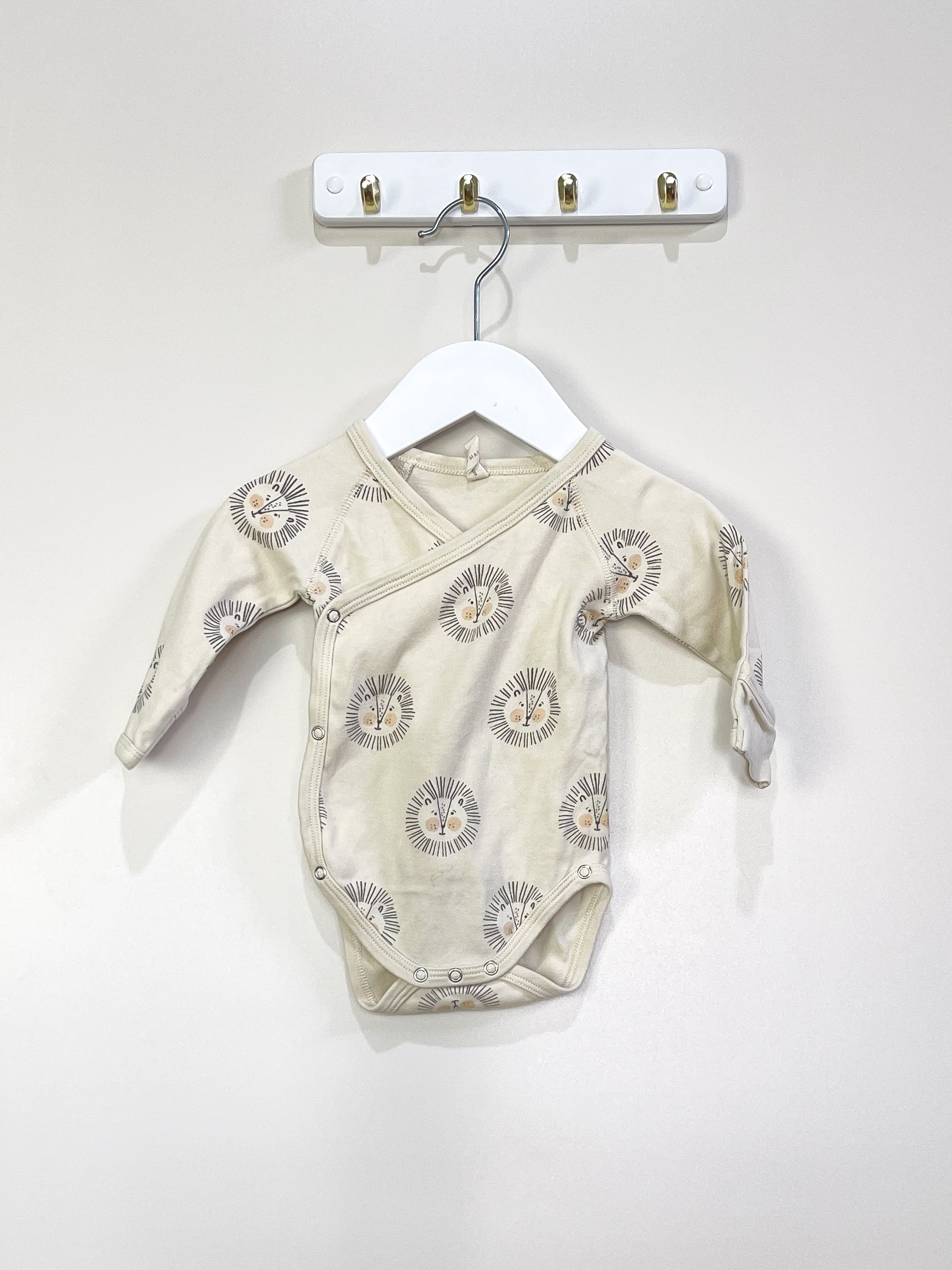 Quincy Mae organic side snap bodysuit (0-3m)