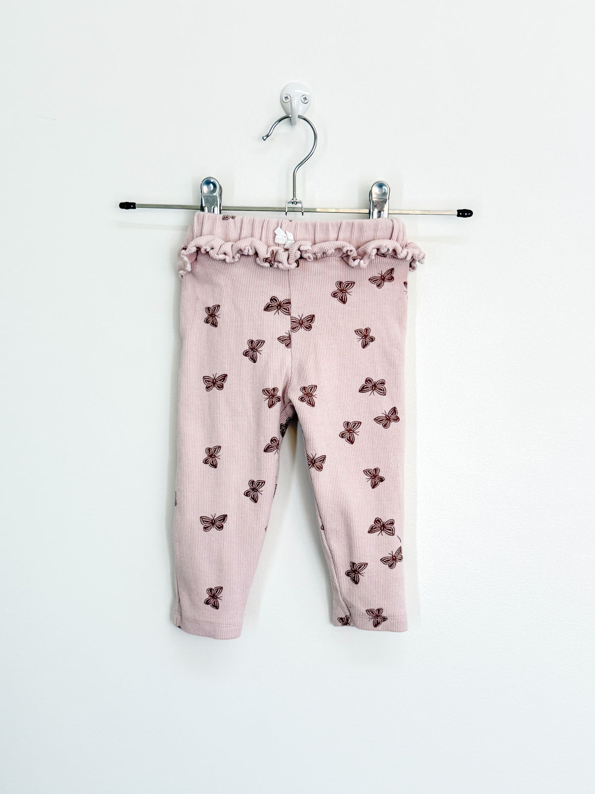Aster & Oak organic butterfly rib leggings (3-6m)