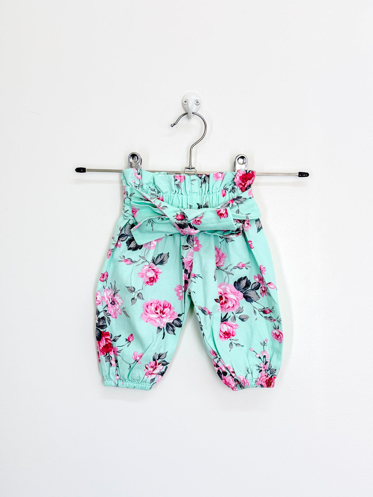 La Sienna floral paper bag pants (0-3m)