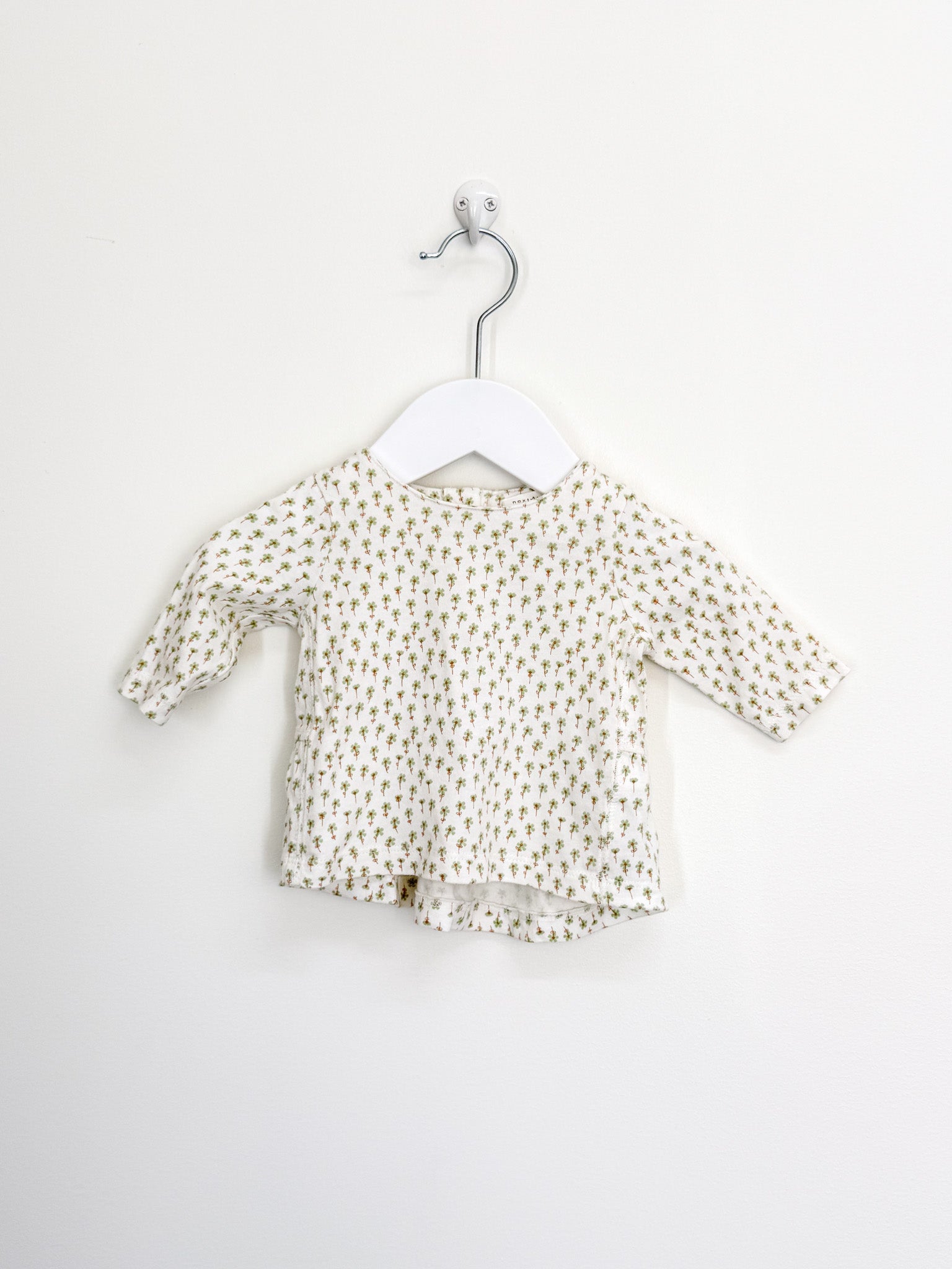 Next long sleeve floral smock top (newborn)