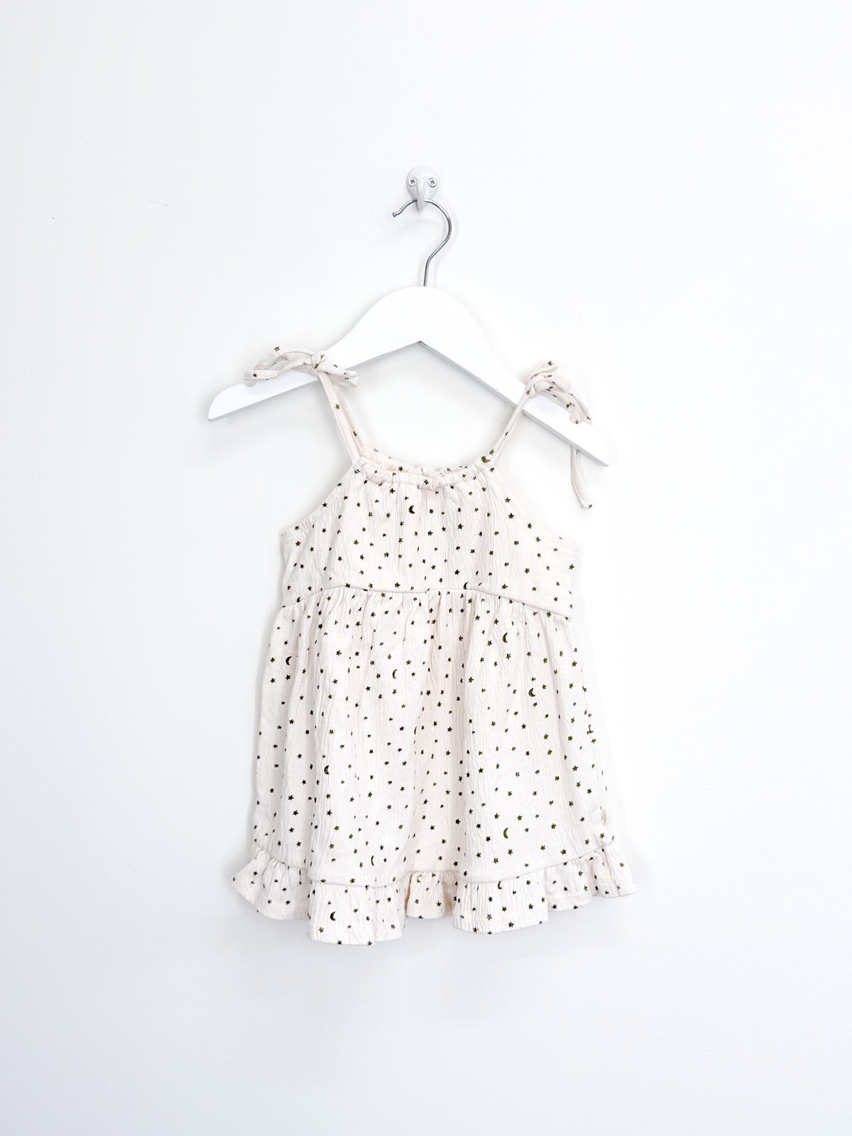 Wilson & Frenchy strappy crinkle dress - stars (12-18m)